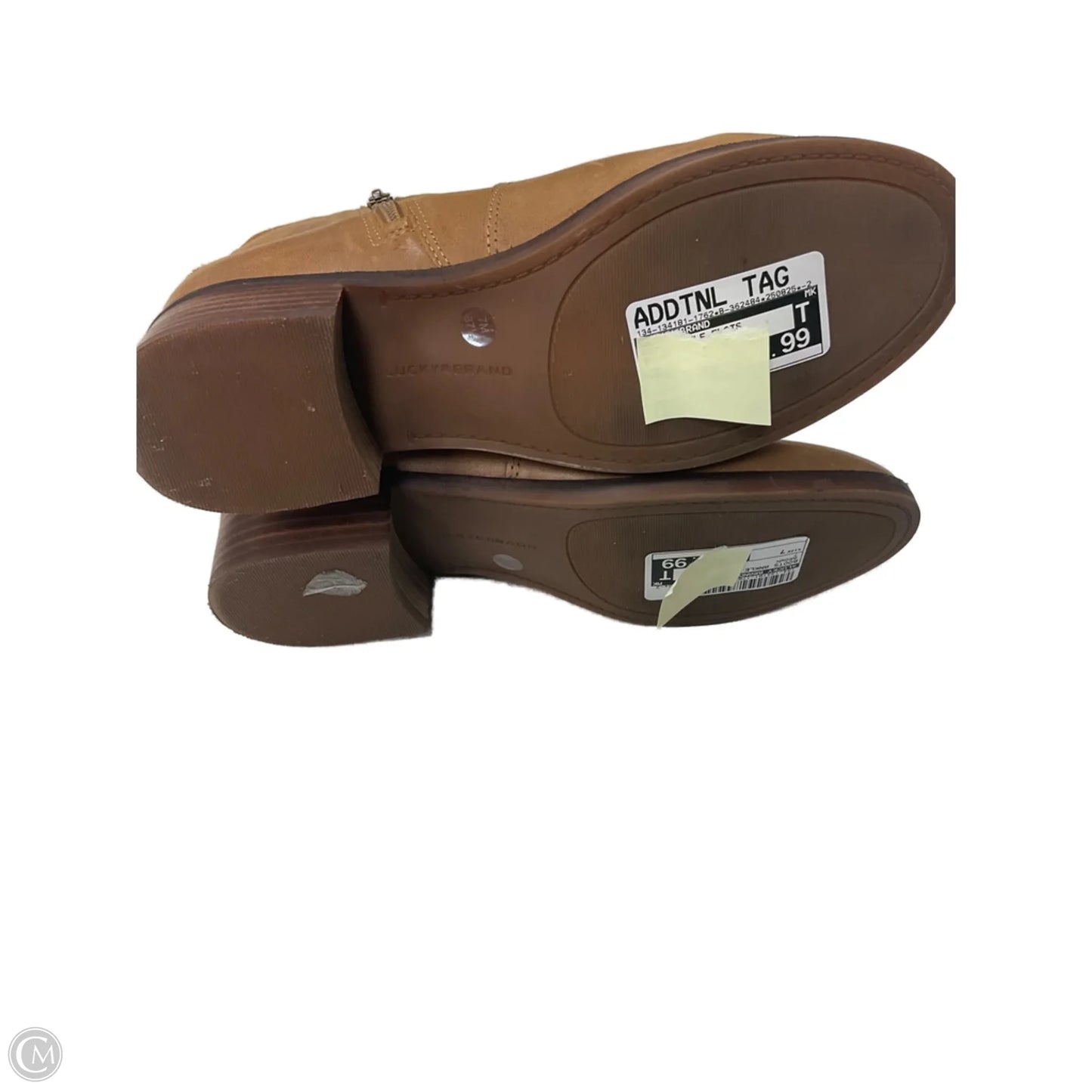 Boots Ankle Flats By Lucky Brand In Brown, Size: 7