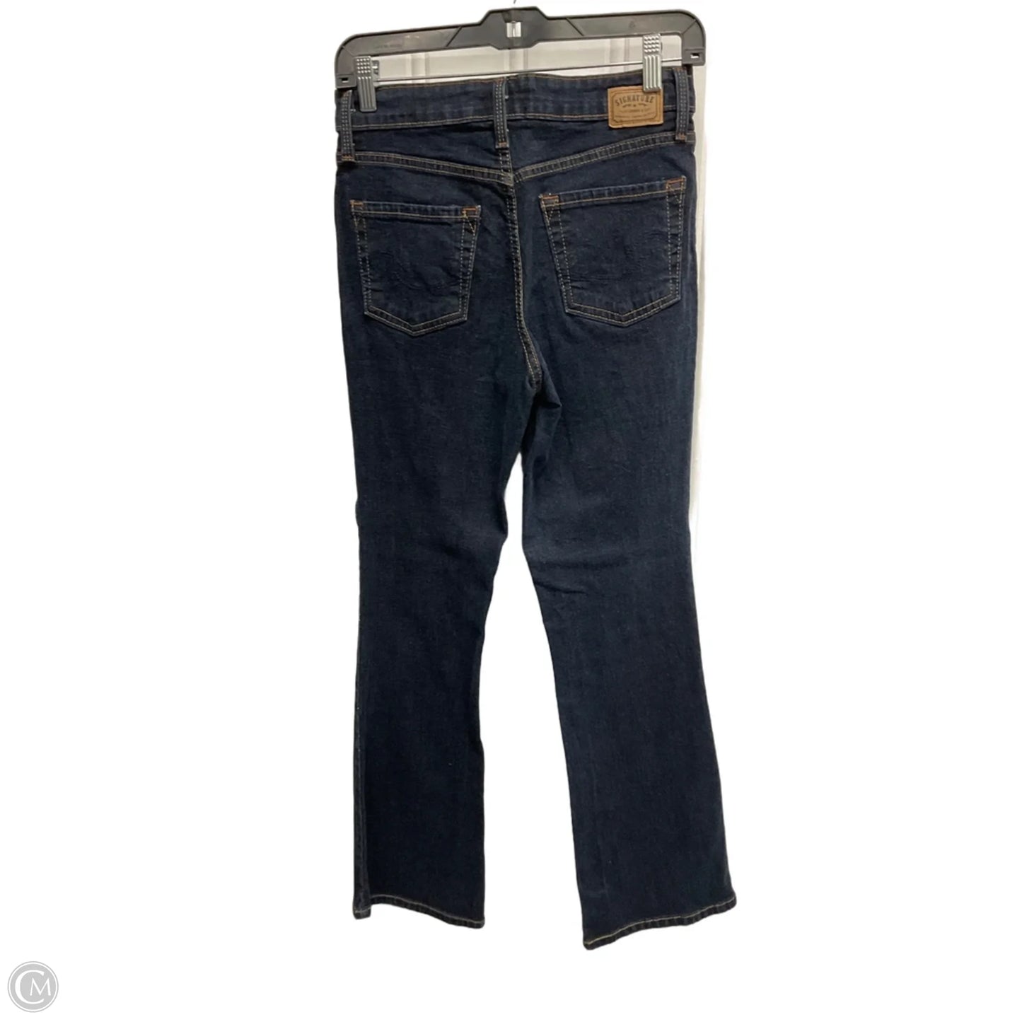 Jeans Boot Cut By Levis Signature In Blue Denim, Size: 4