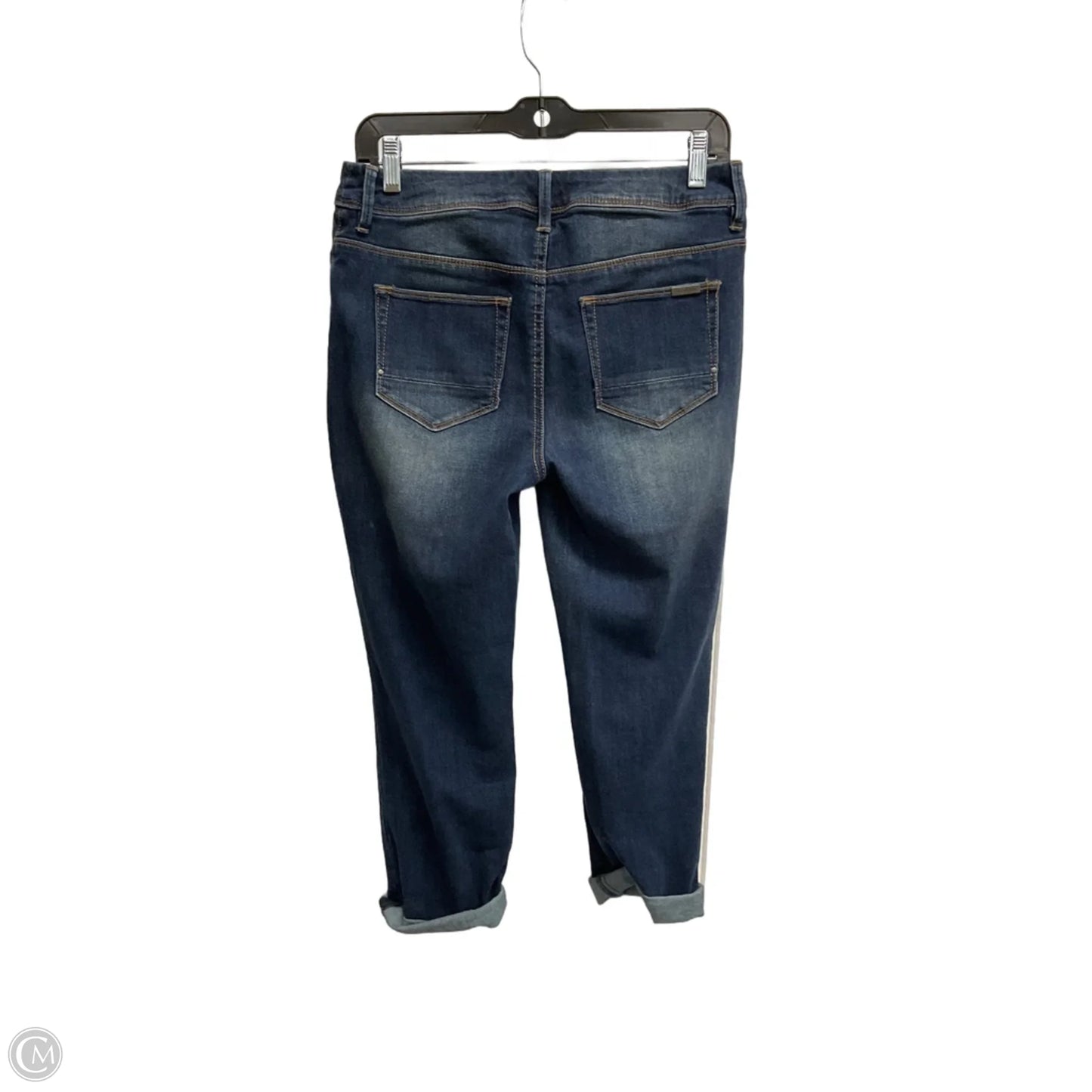 Jeans Cropped By Chicos In Blue Denim, Size: Xs