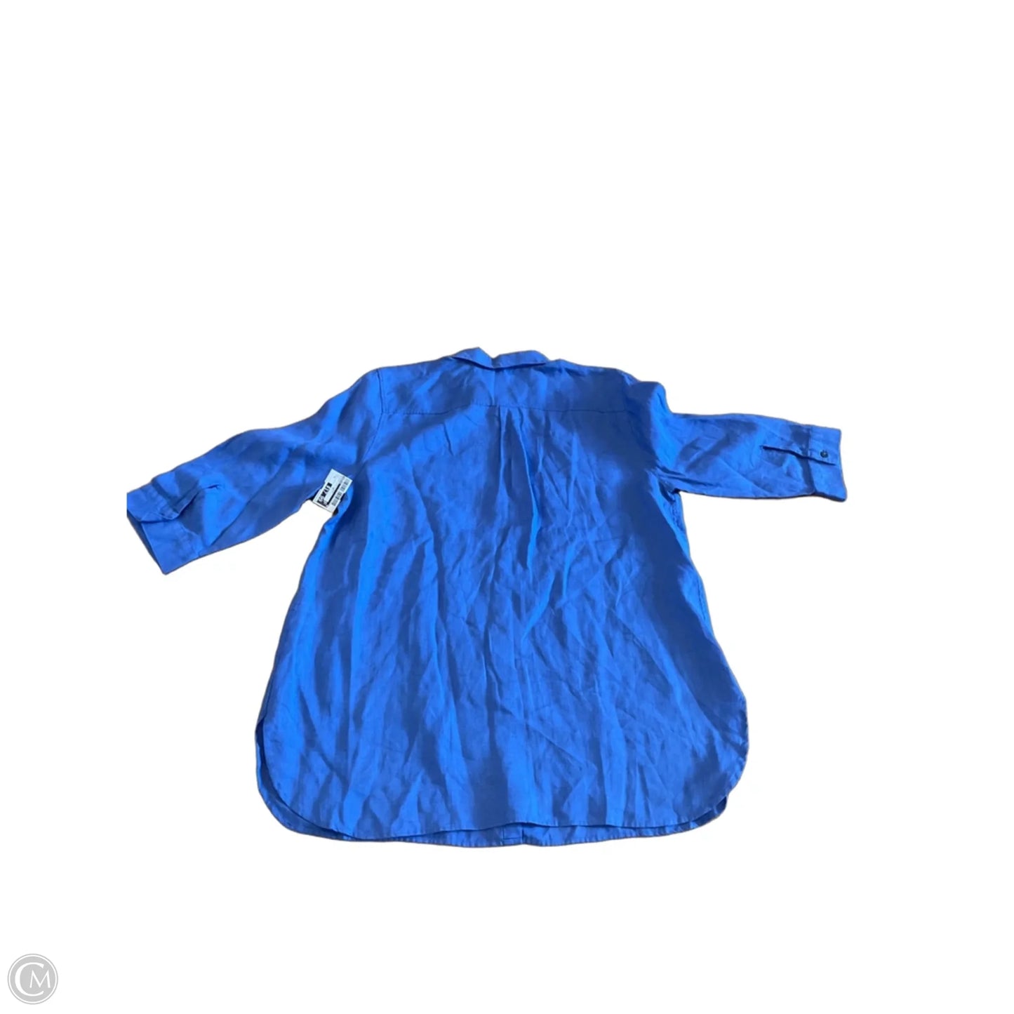 Blouse 3/4 Sleeve By Chicos In Blue, Size: Xl