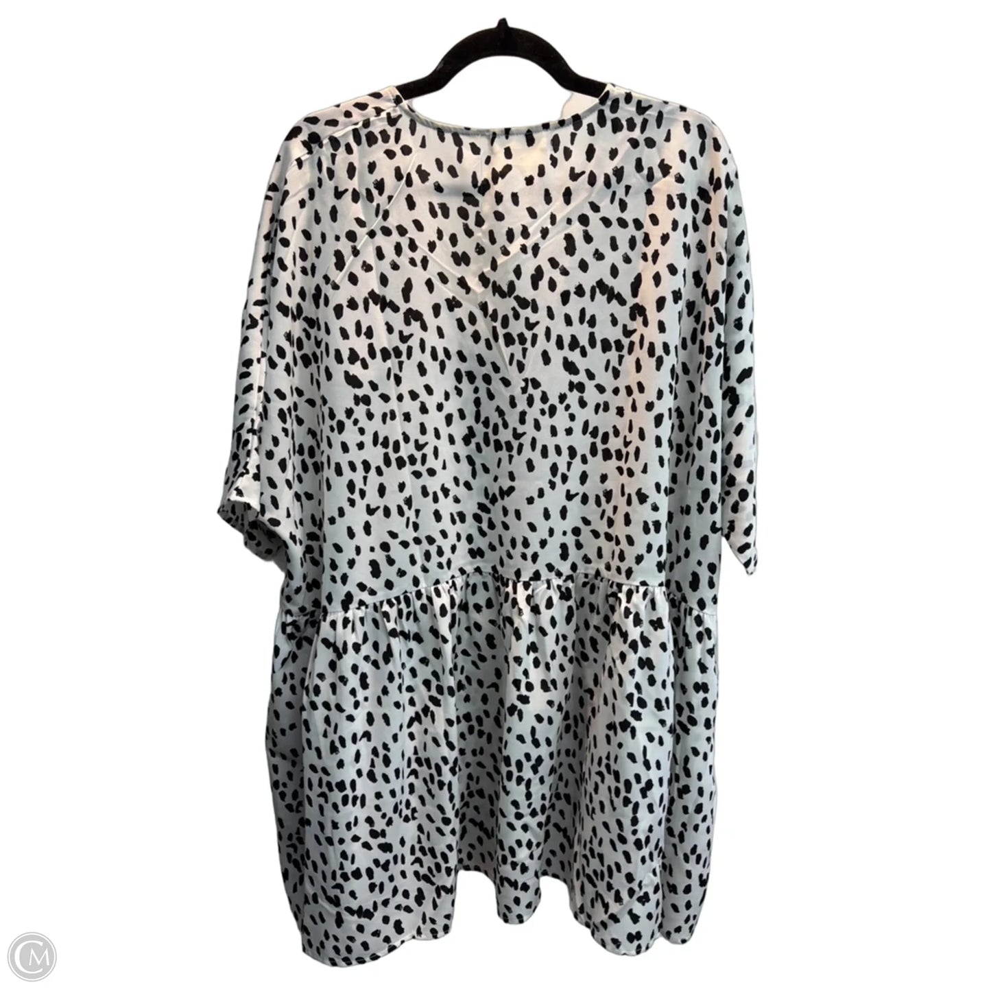 Tunic 3/4 Sleeve By Impressions In Polkadot Pattern, Size: L