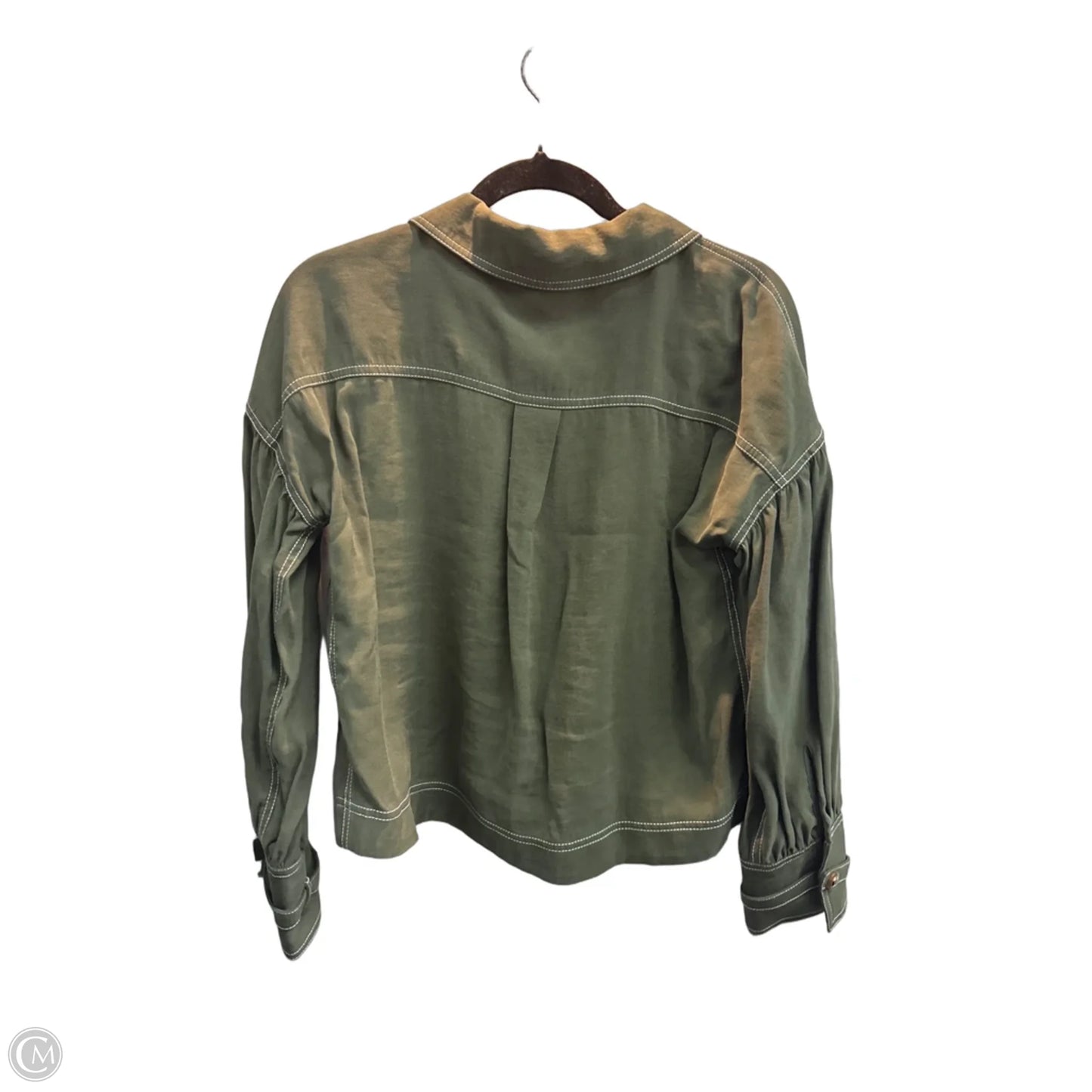 Jacket Denim By Soft Surroundings In Green, Size: S