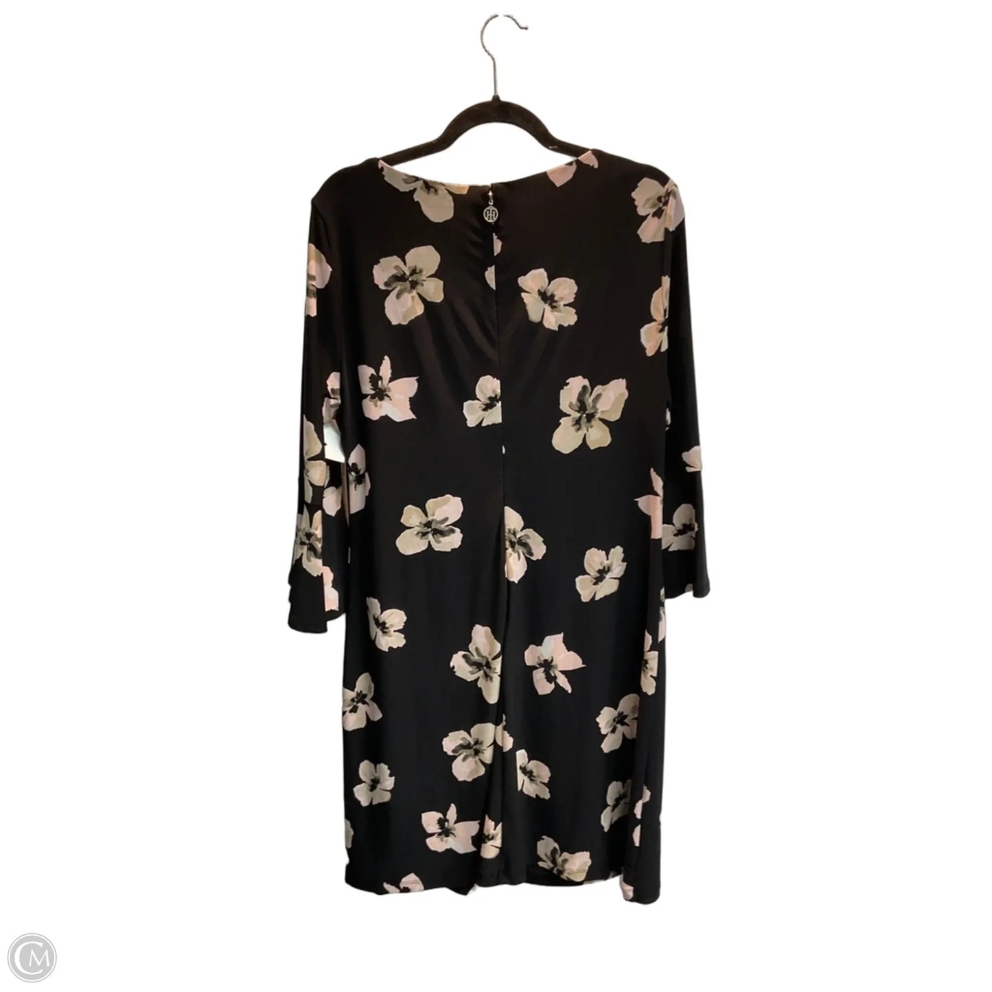 Dress Casual Midi By Tommy Hilfiger In Black, Size: L
