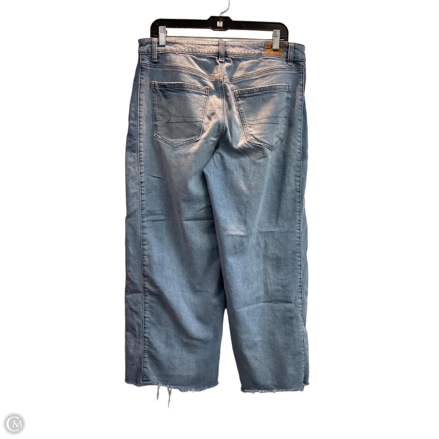 Jeans Wide Leg By American Eagle In Blue, Size: 10