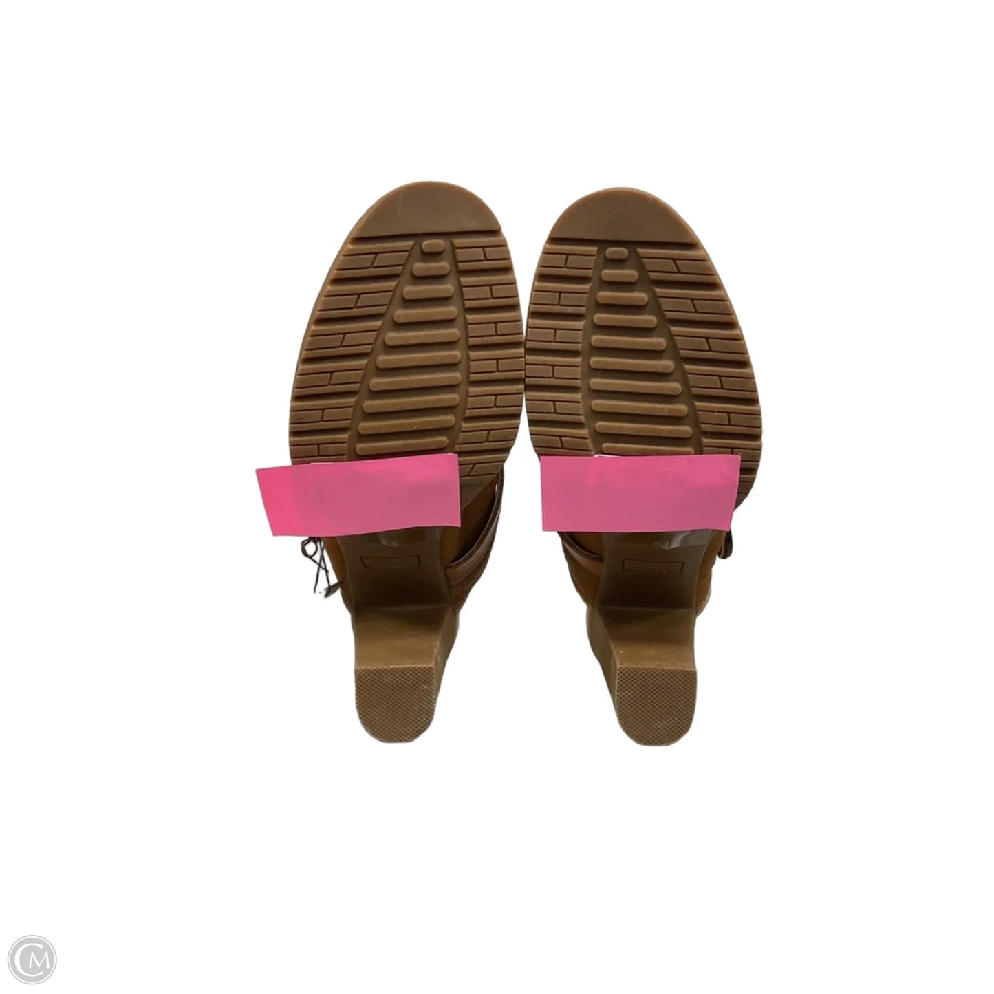 Shoes Heels Block By Clothes Mentor In Tan, Size: 7