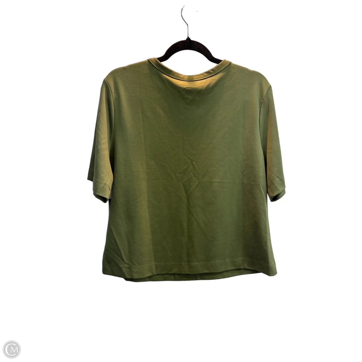 Top Short Sleeve Basic By Adrienne Vittadini In Green, Size: Xl
