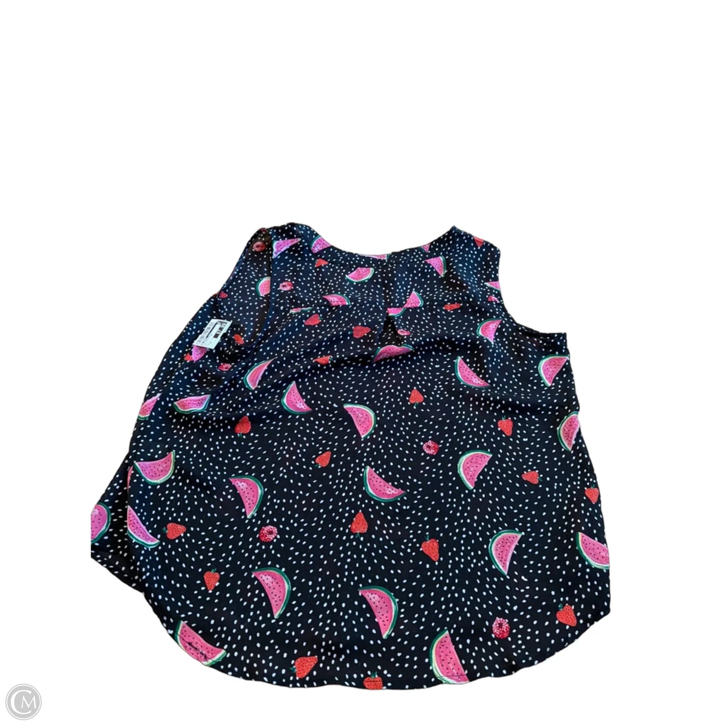 Top Sleeveless By Cj Banks In Black, Size: 1x