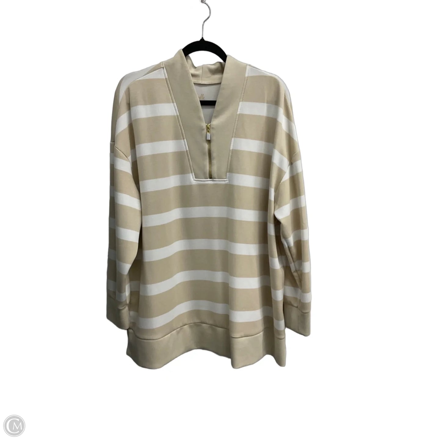 Sweatshirt Collar By Belle By Kim Gravel In Striped Pattern, Size: 2x