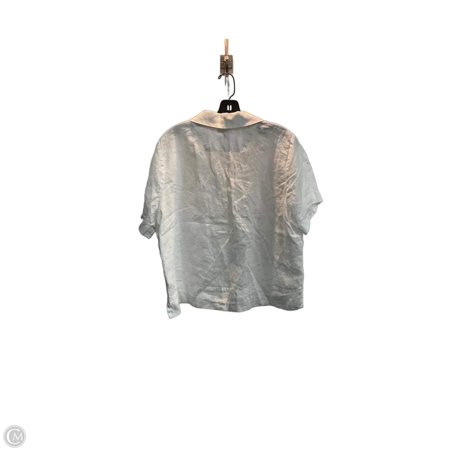Top Short Sleeve By Quince In Cream, Size: L