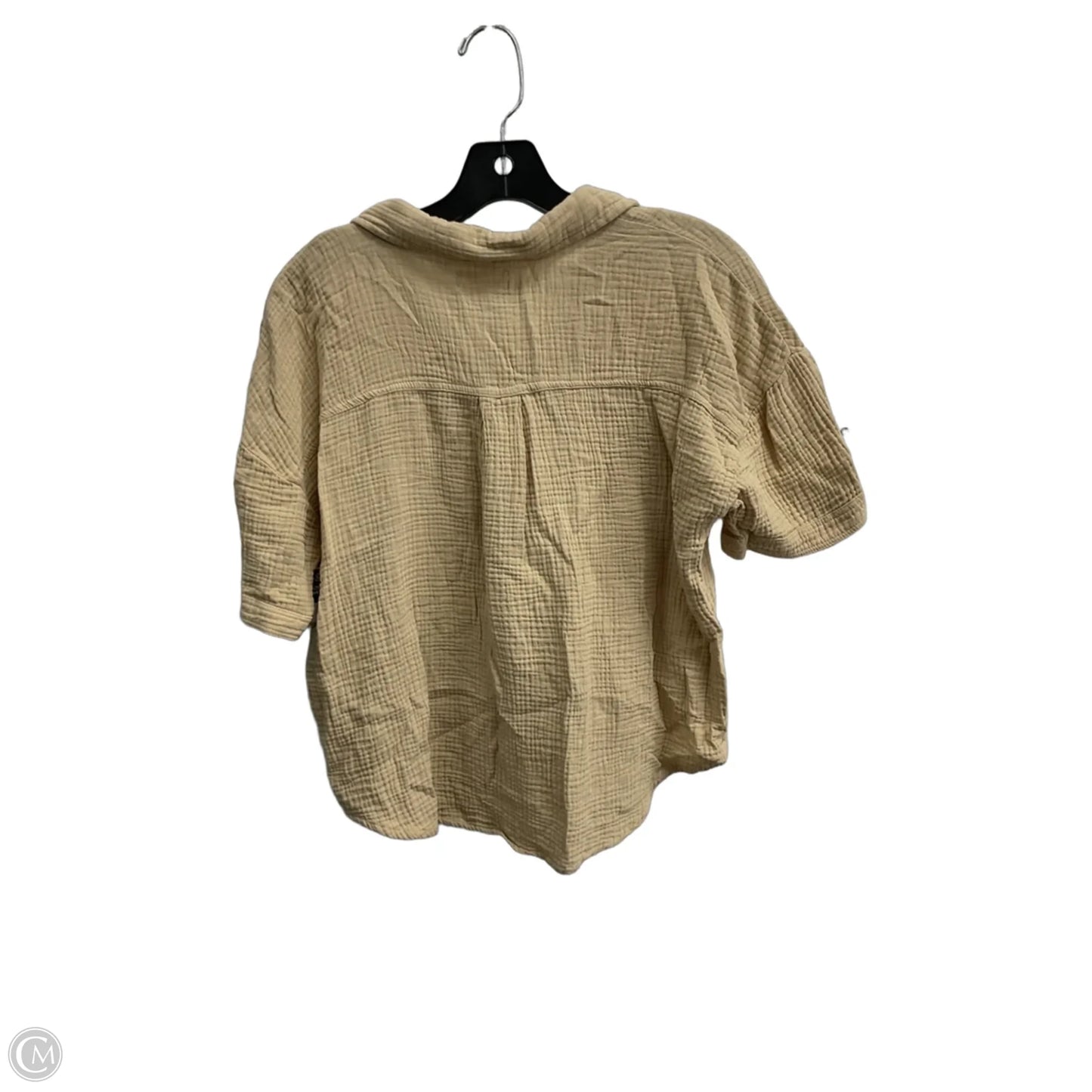 Top Short Sleeve By Thread And Supply In Tan, Size: M