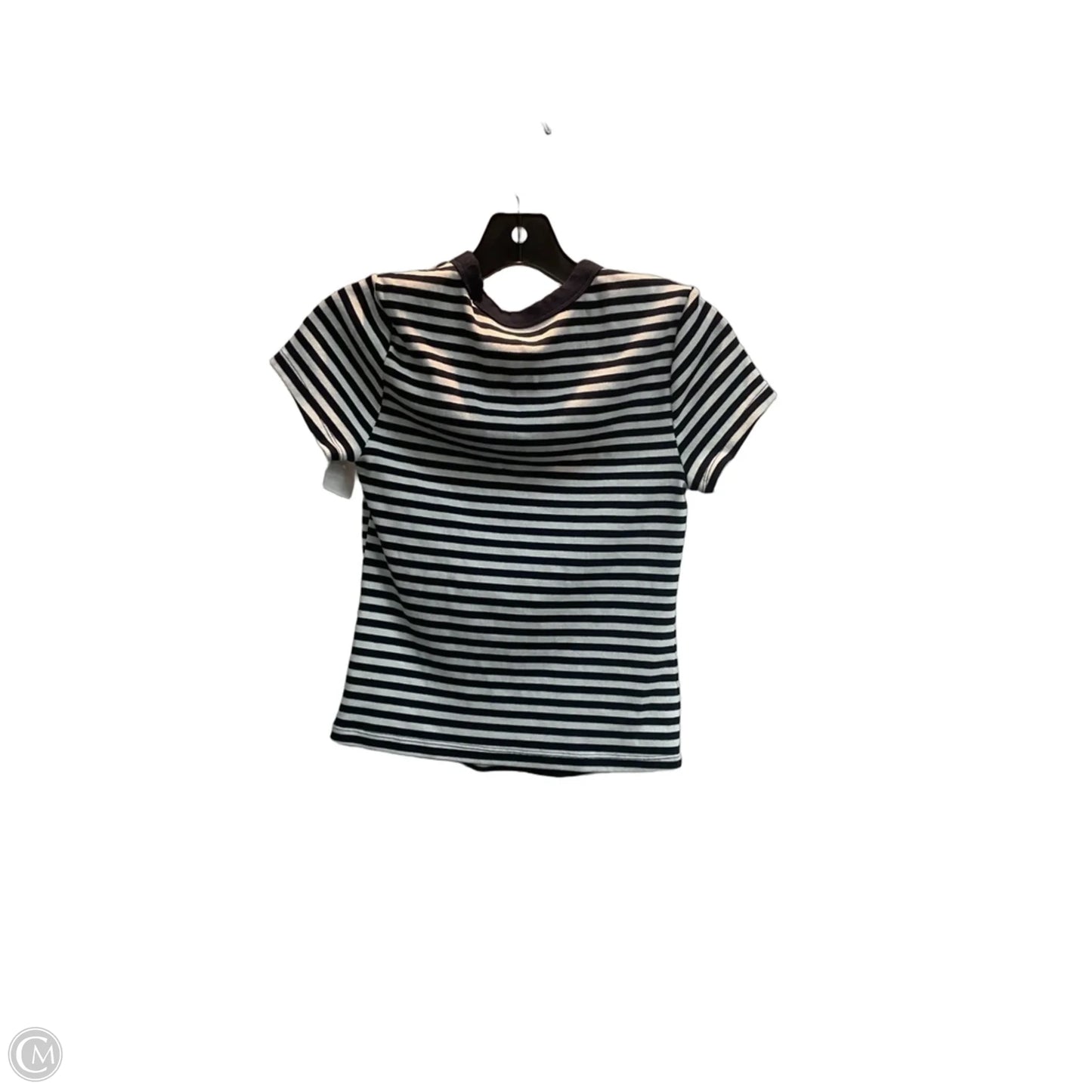 Top Short Sleeve Basic By Old Navy In Striped Pattern, Size: S
