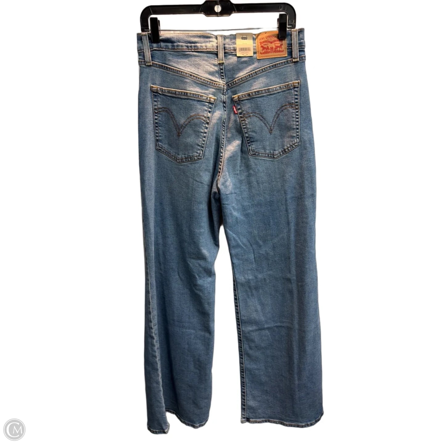 Jeans Wide Leg By Levis In Blue, Size: 10