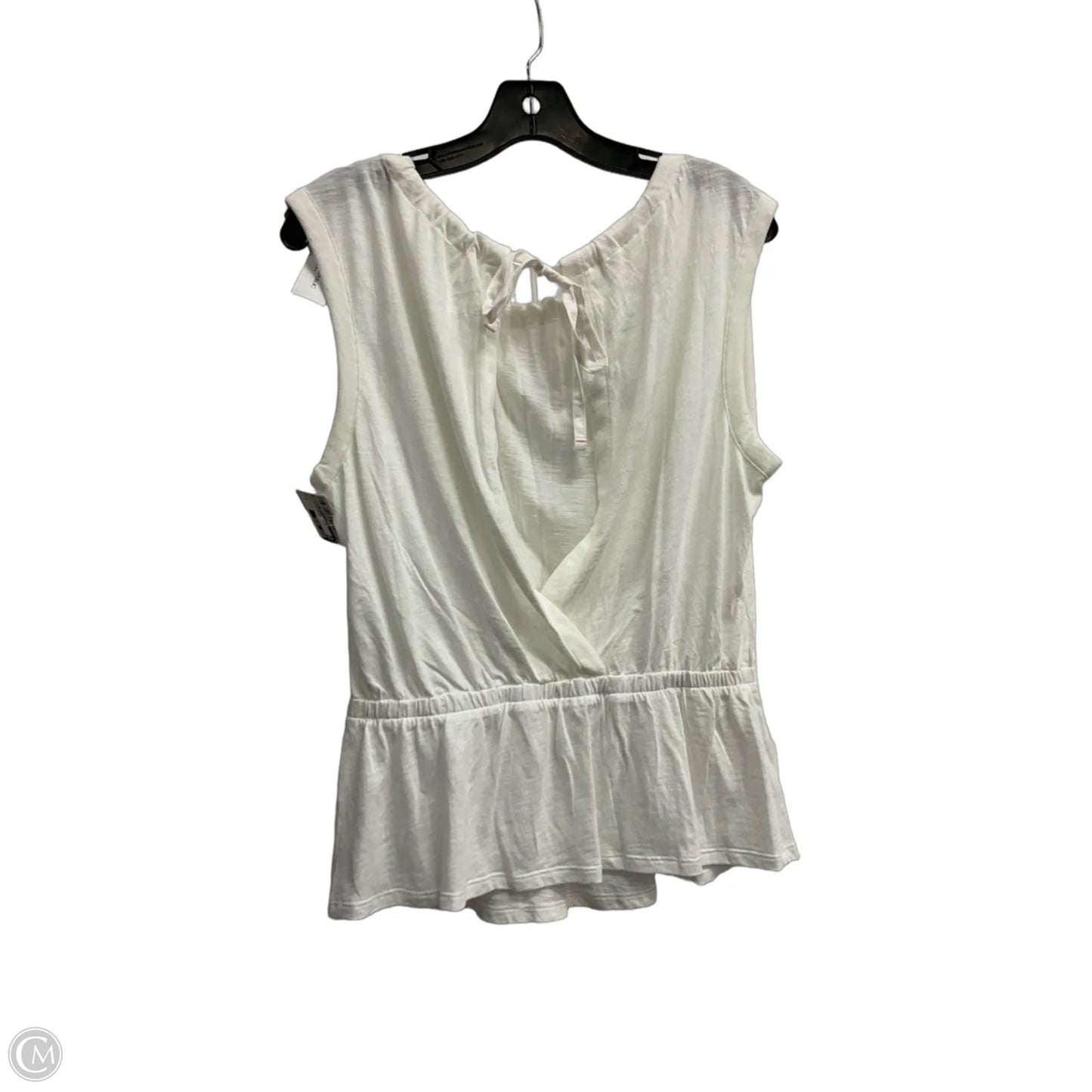 Top Sleeveless By Banana Republic In White, Size: S