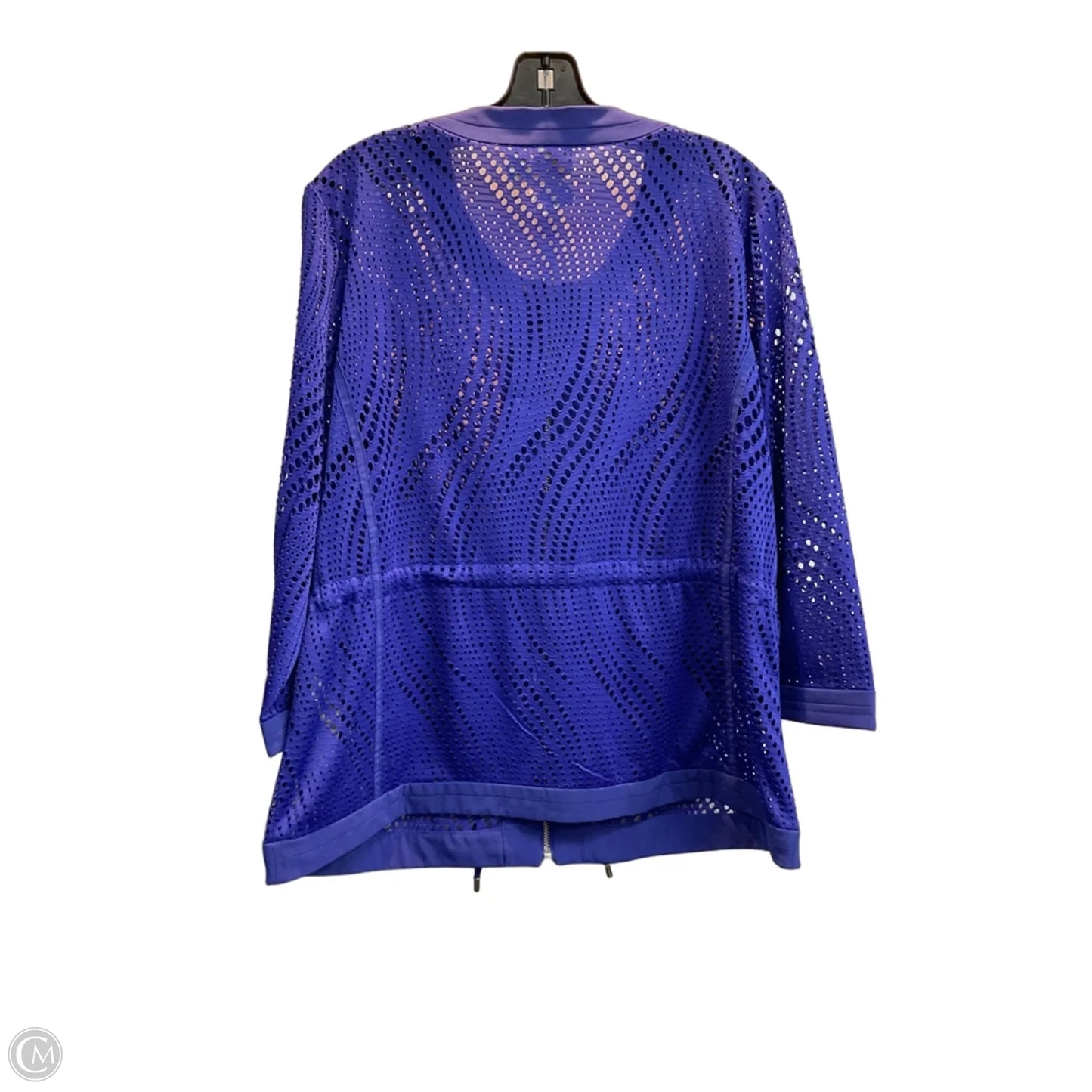 Jacket Shirt By Chicos In Purple, Size: L