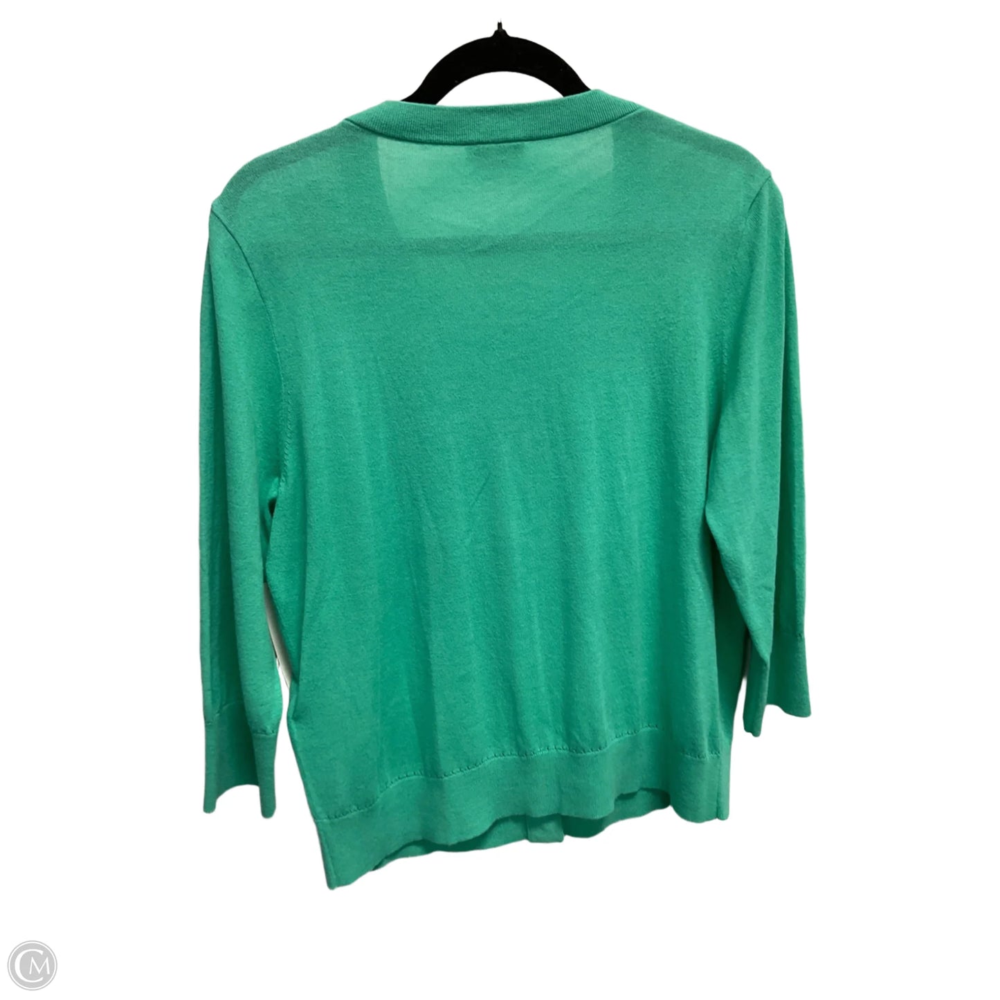 Cardigan Designer By Kate Spade In Aqua, Size: Xl