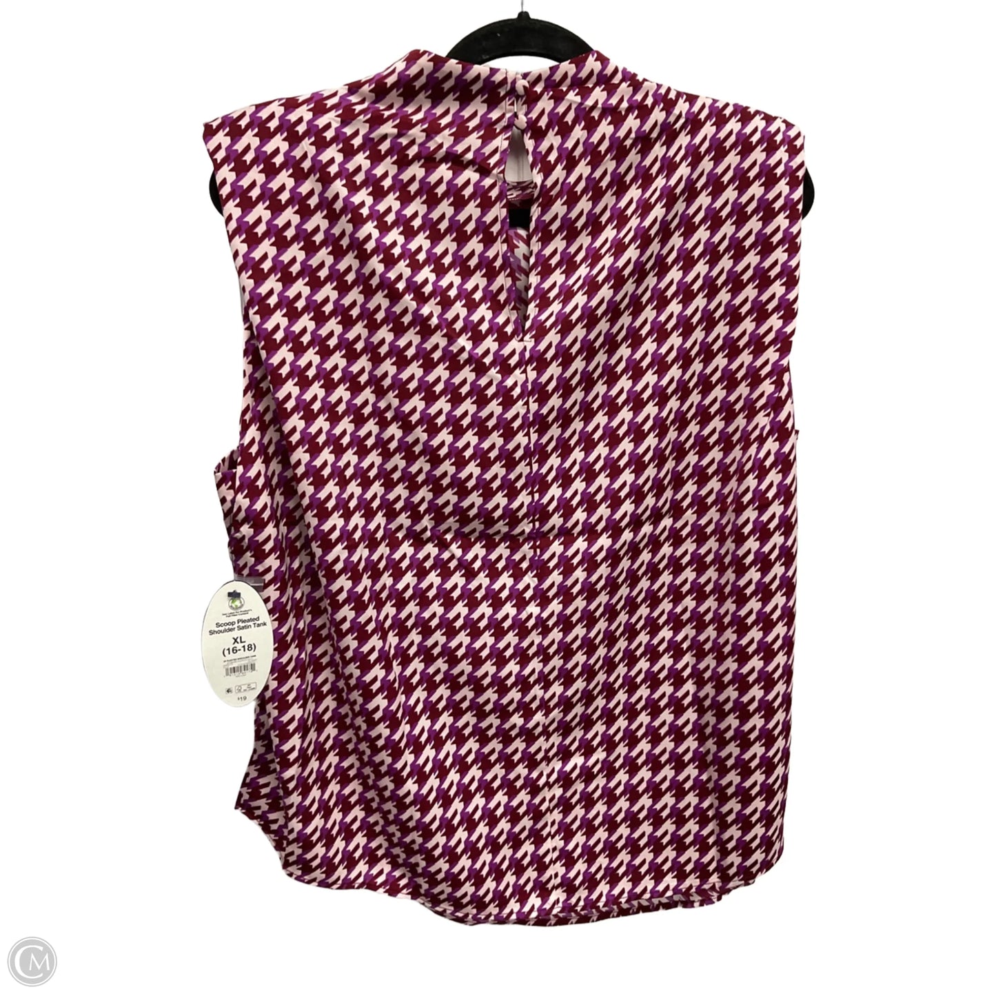 Top Sleeveless By Scoop In Multi-colored, Size: Xl