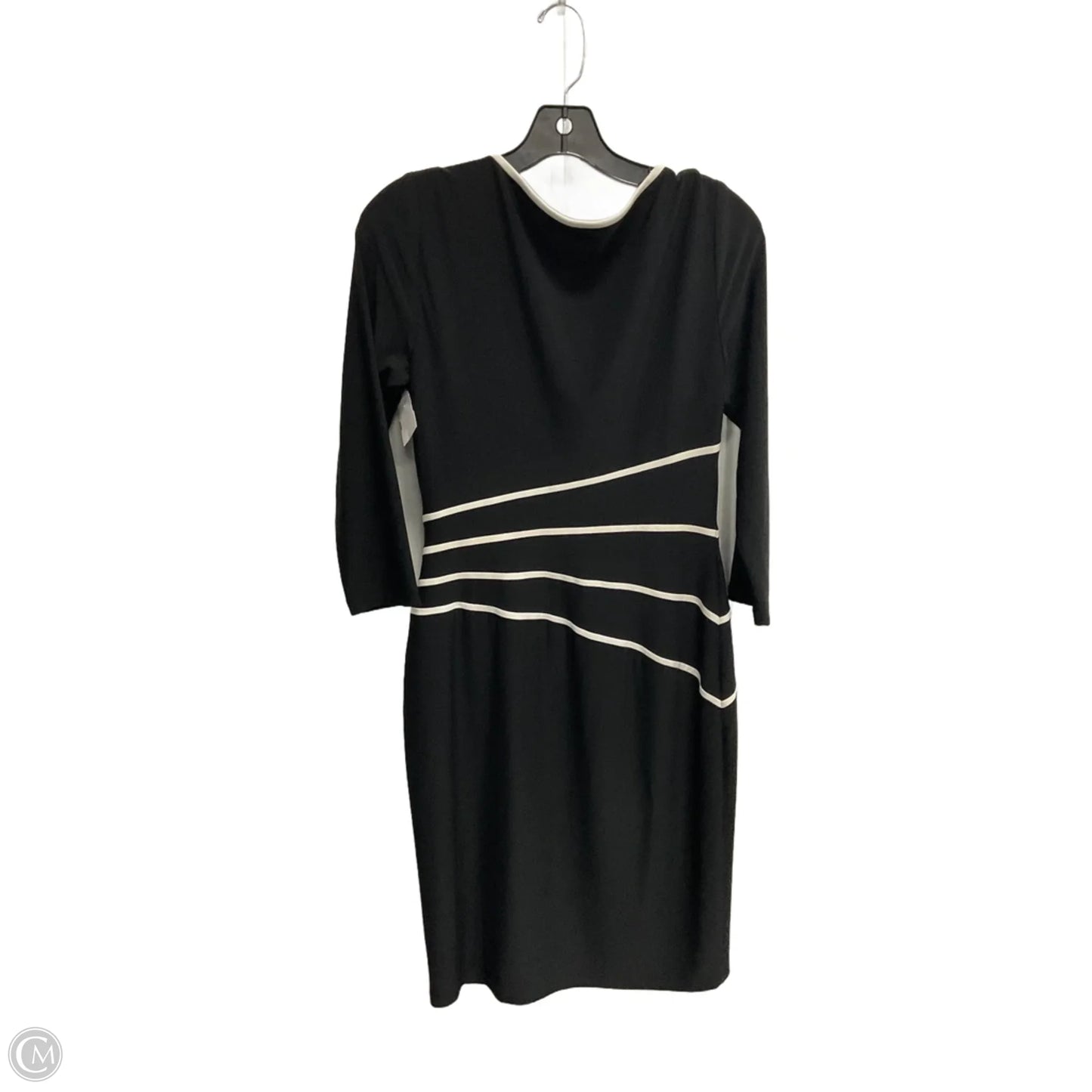 Dress Casual Midi By Lauren By Ralph Lauren In Black, Size: 8