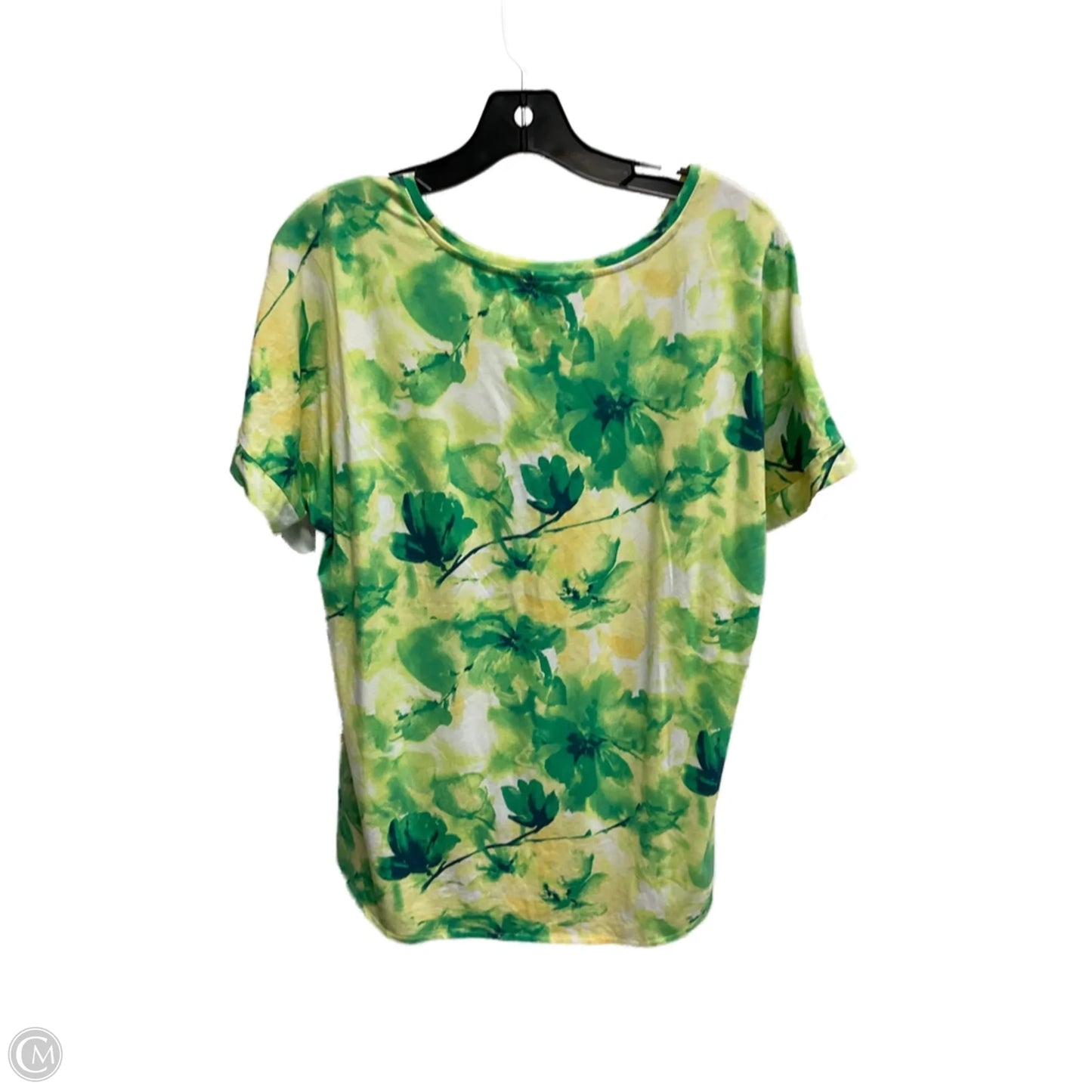 Top Short Sleeve By Chicos In Multi-colored, Size: L