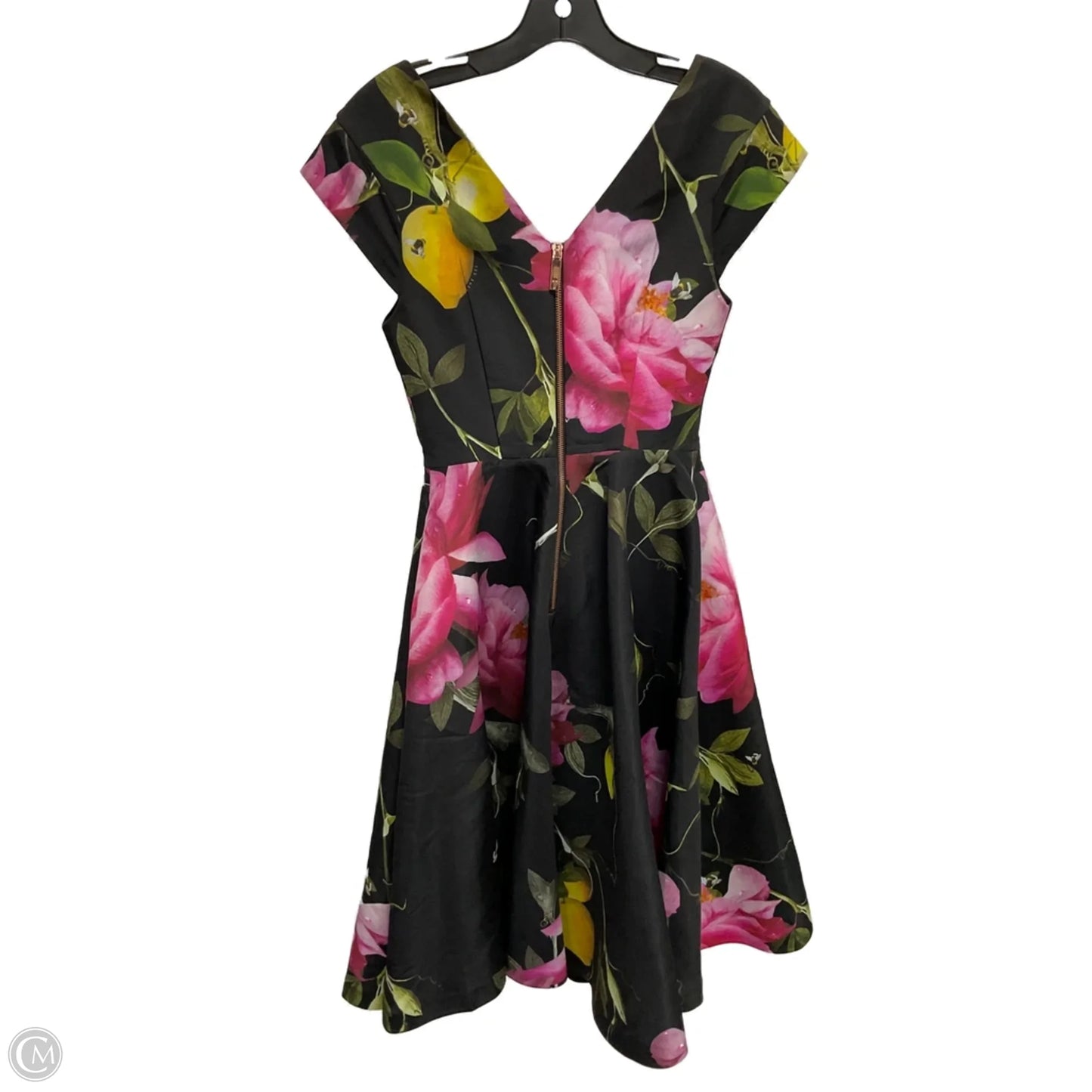 Dress Designer By Ted Baker In Floral Print, Size: 0