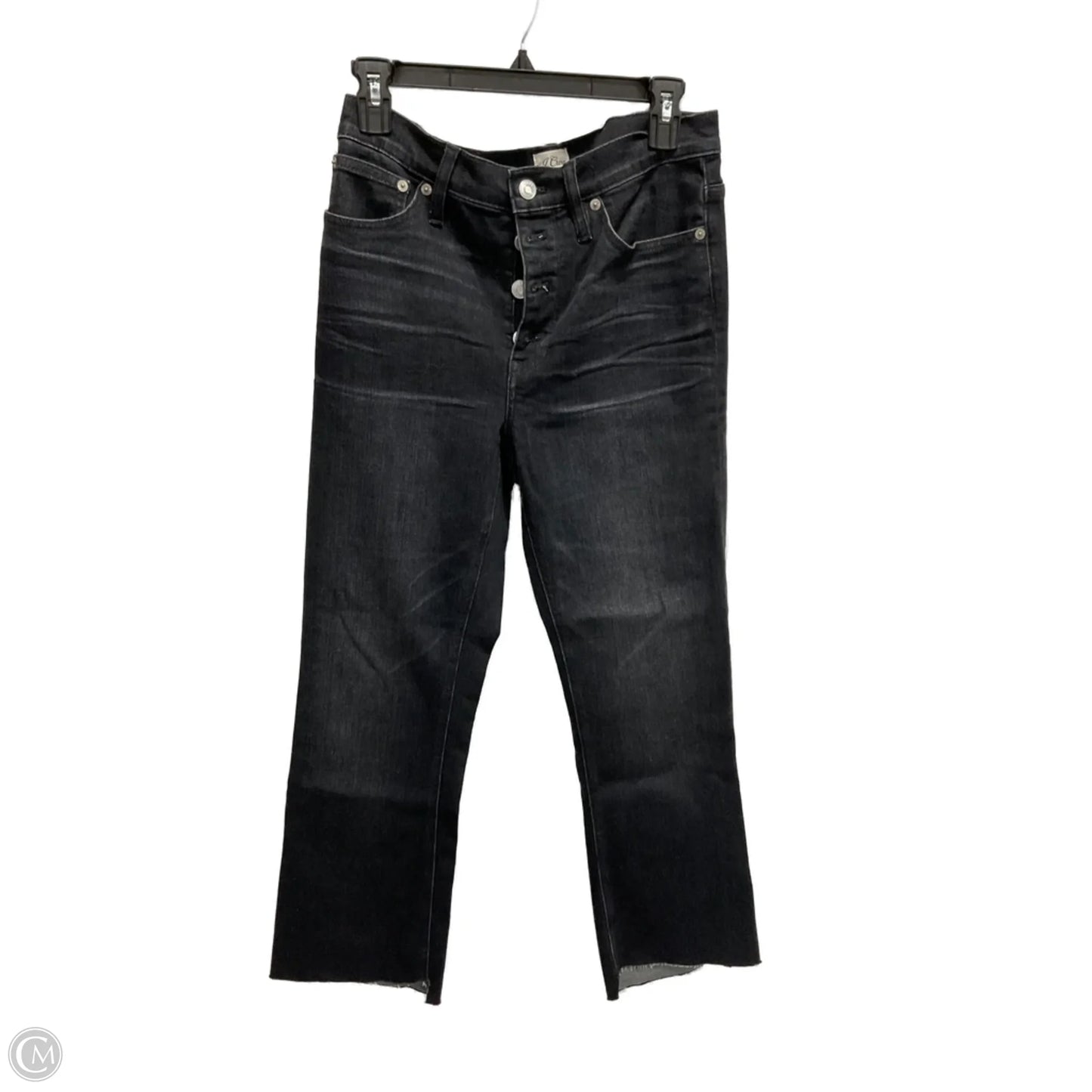 Jeans Straight By J. Crew In Black, Size: 4