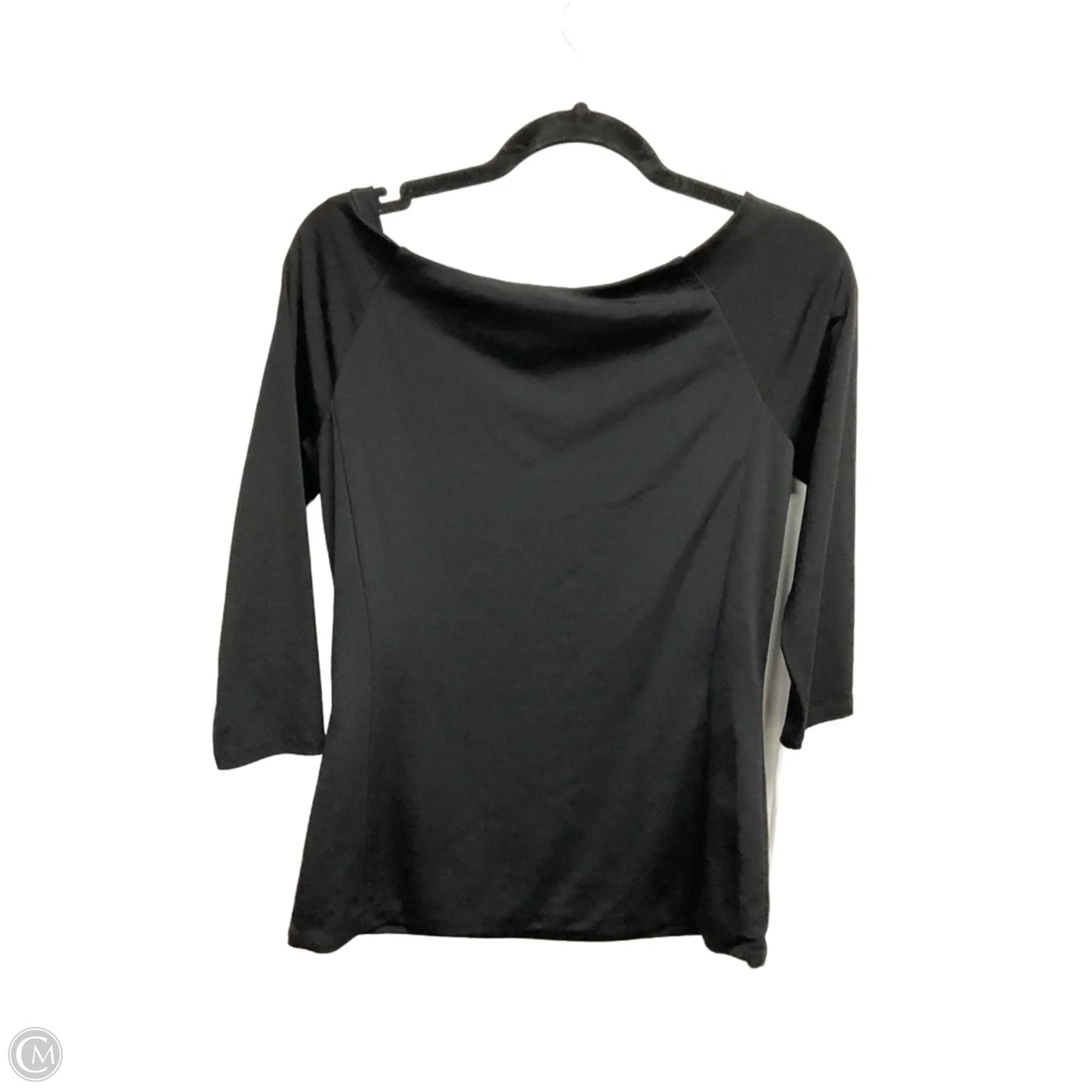 Top 3/4 Sleeve Basic By White House Black Market In Black, Size: S