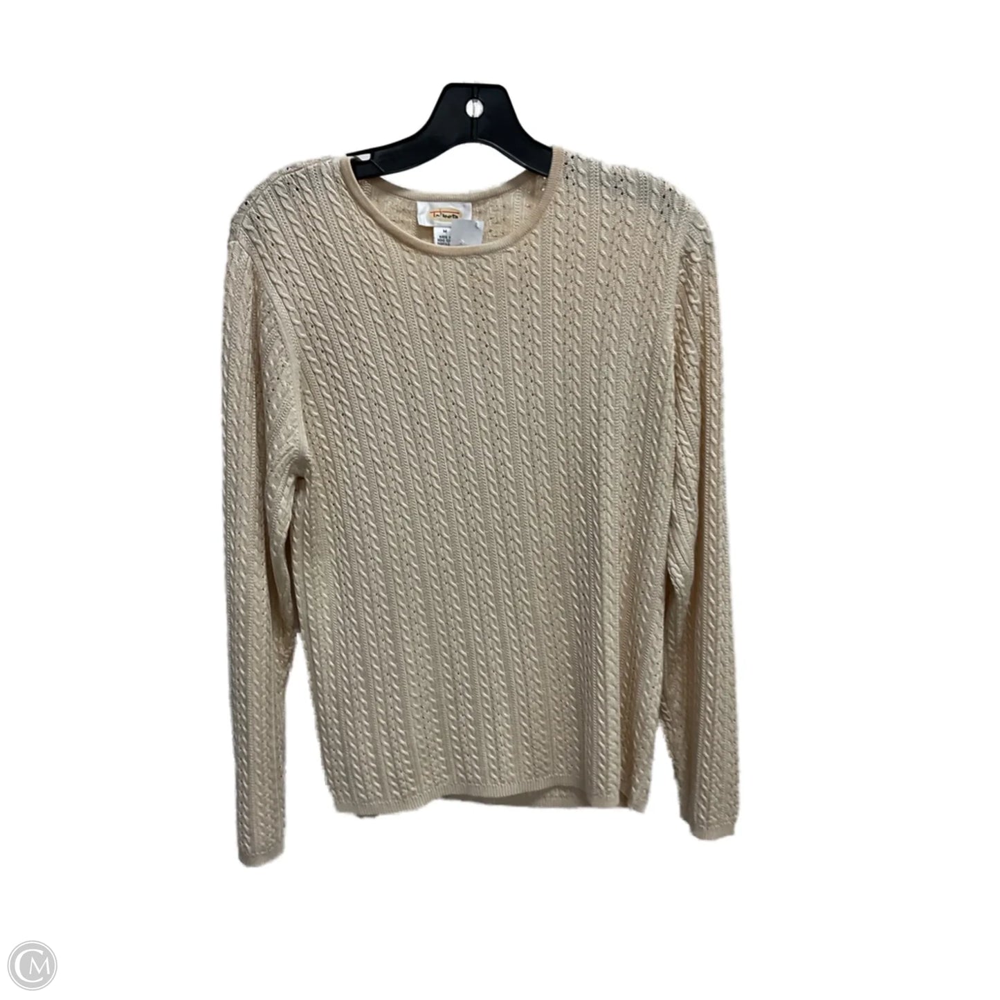 Sweater By Talbots In Tan, Size: M