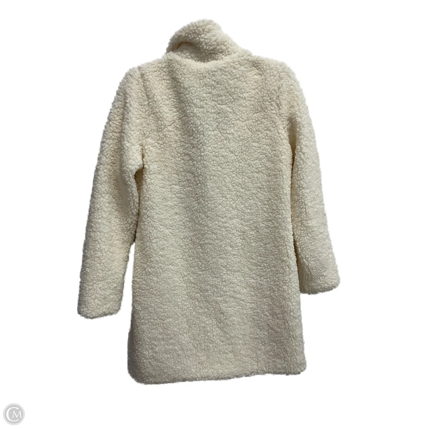 Coat Faux Fur & Sherpa By Clothes Mentor In Cream, Size: S
