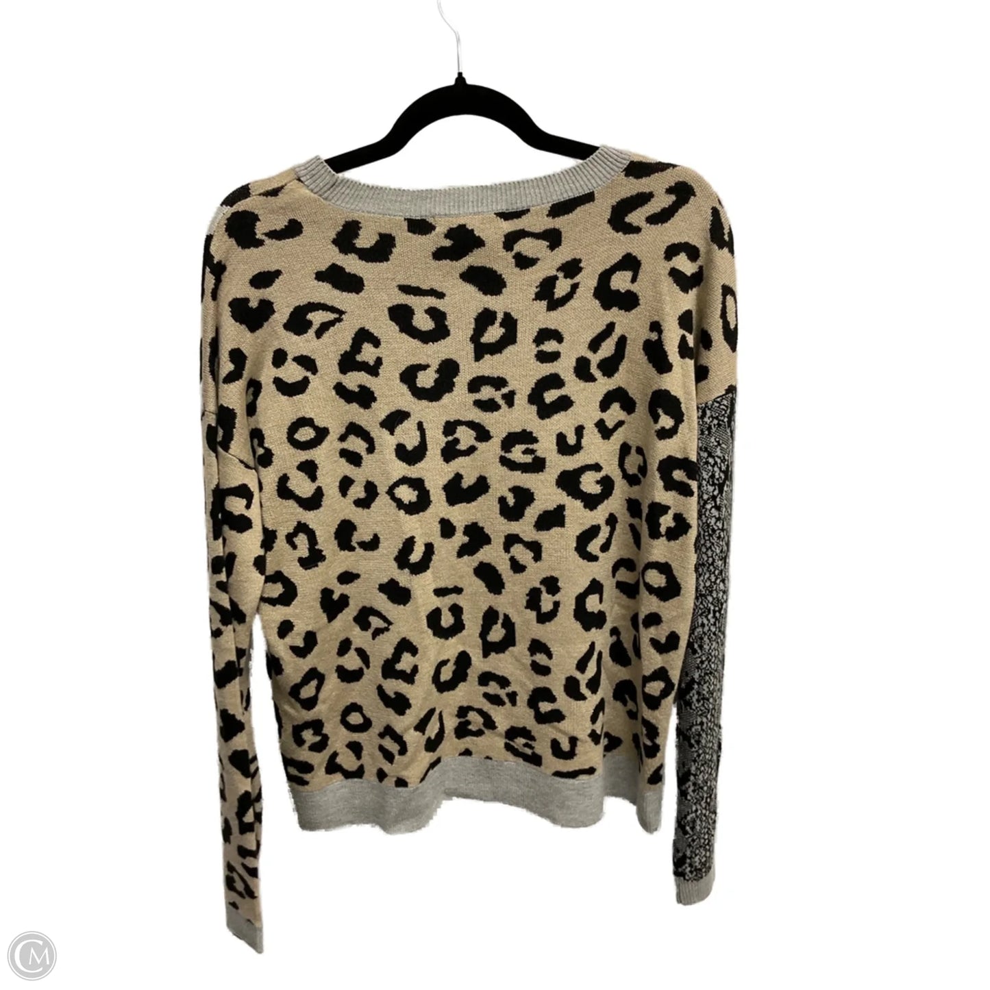 Sweater By Clothes Mentor In Animal Print, Size: L