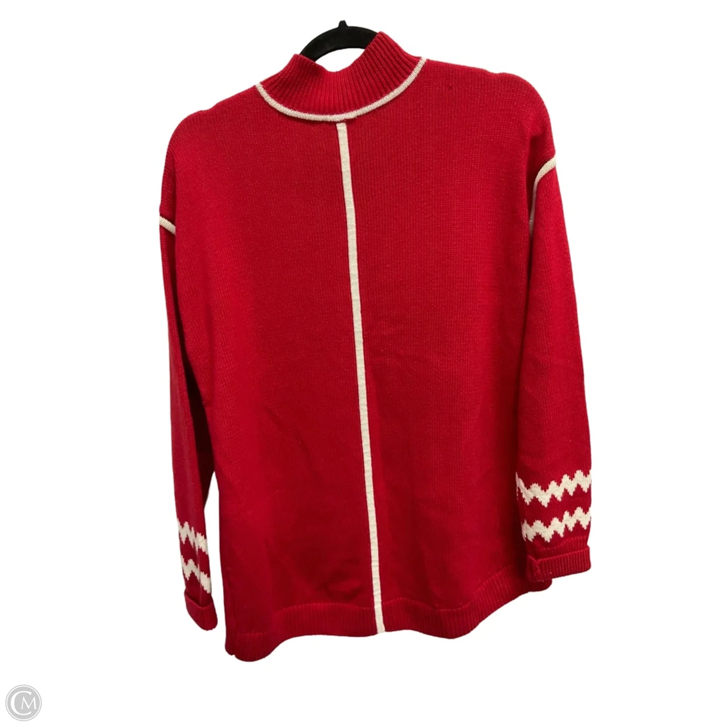 Sweater By Talbots In Red, Size: L
