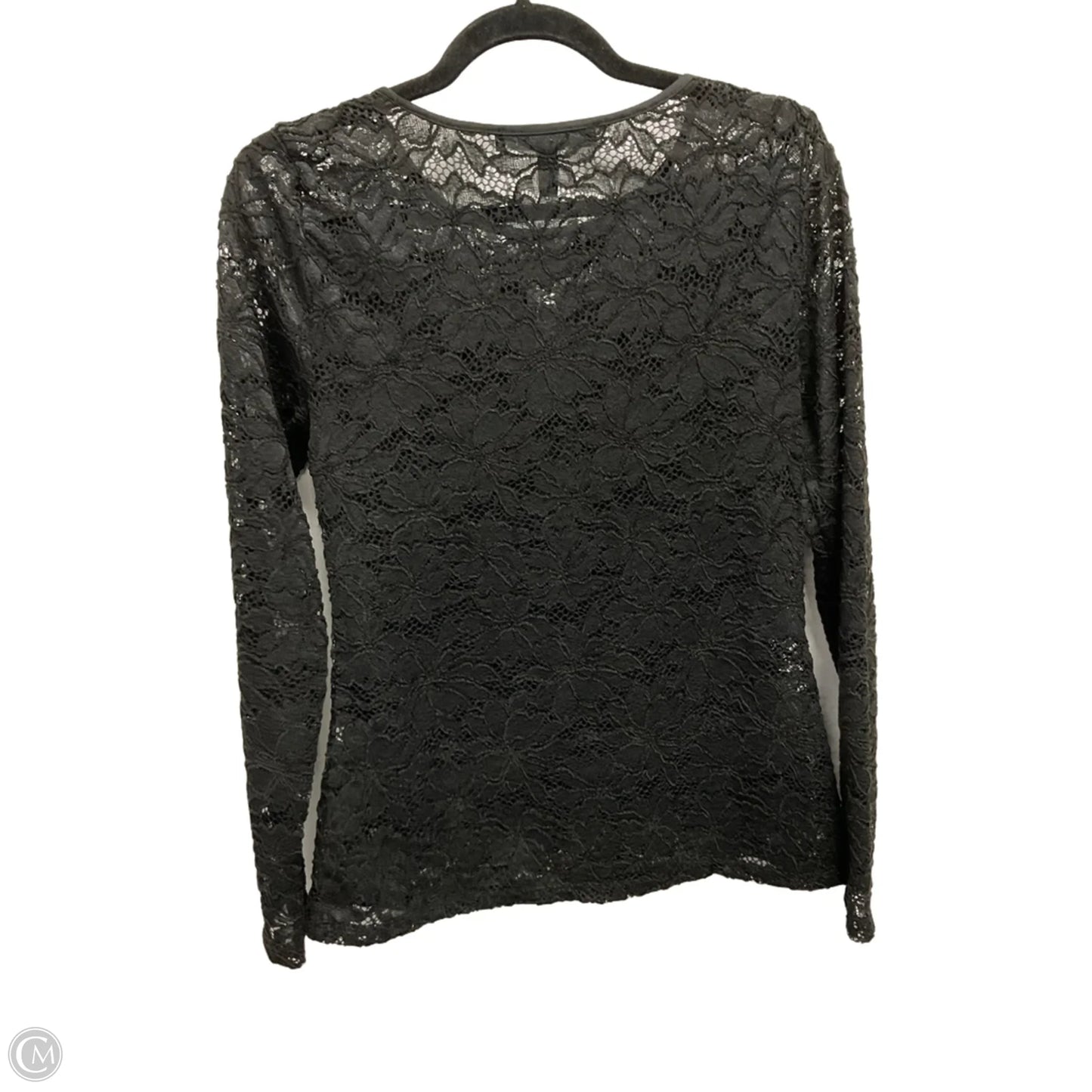 Top Long Sleeve By White House Black Market In Black, Size: M