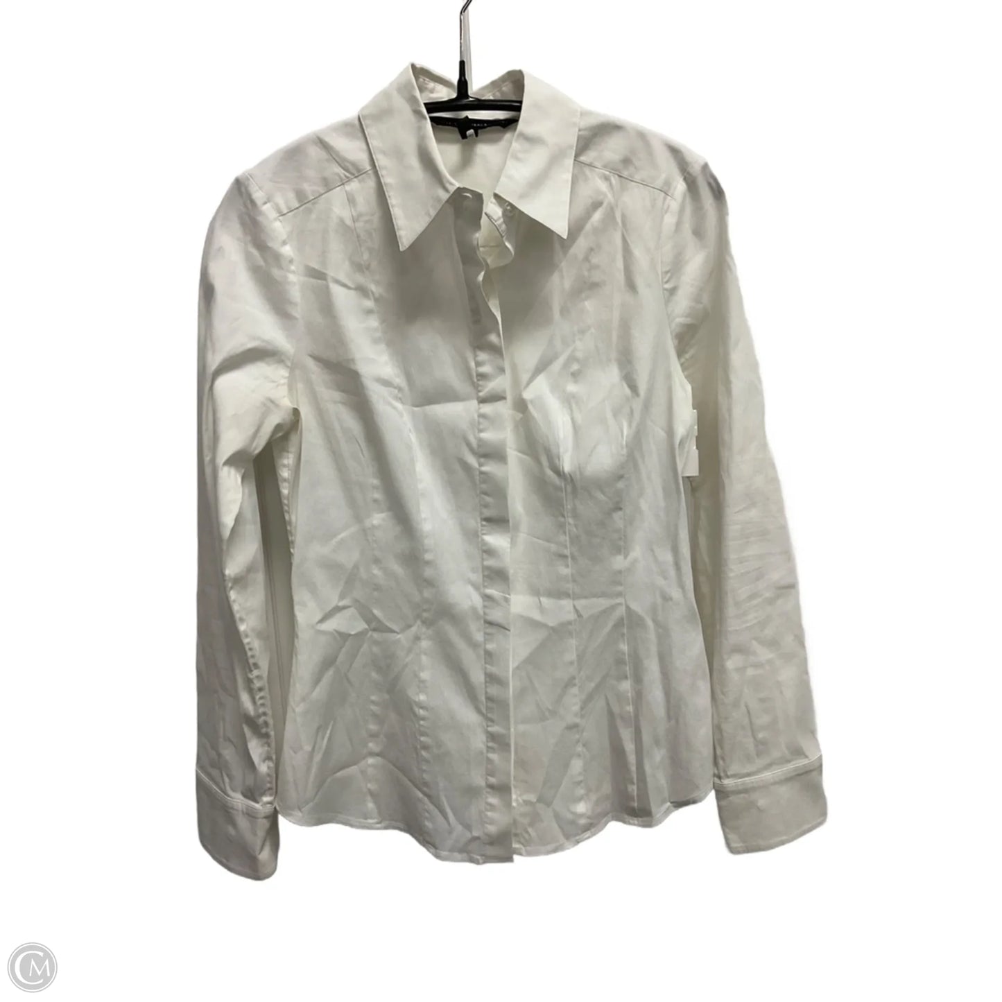 Top Long Sleeve By White House Black Market In White, Size: 2