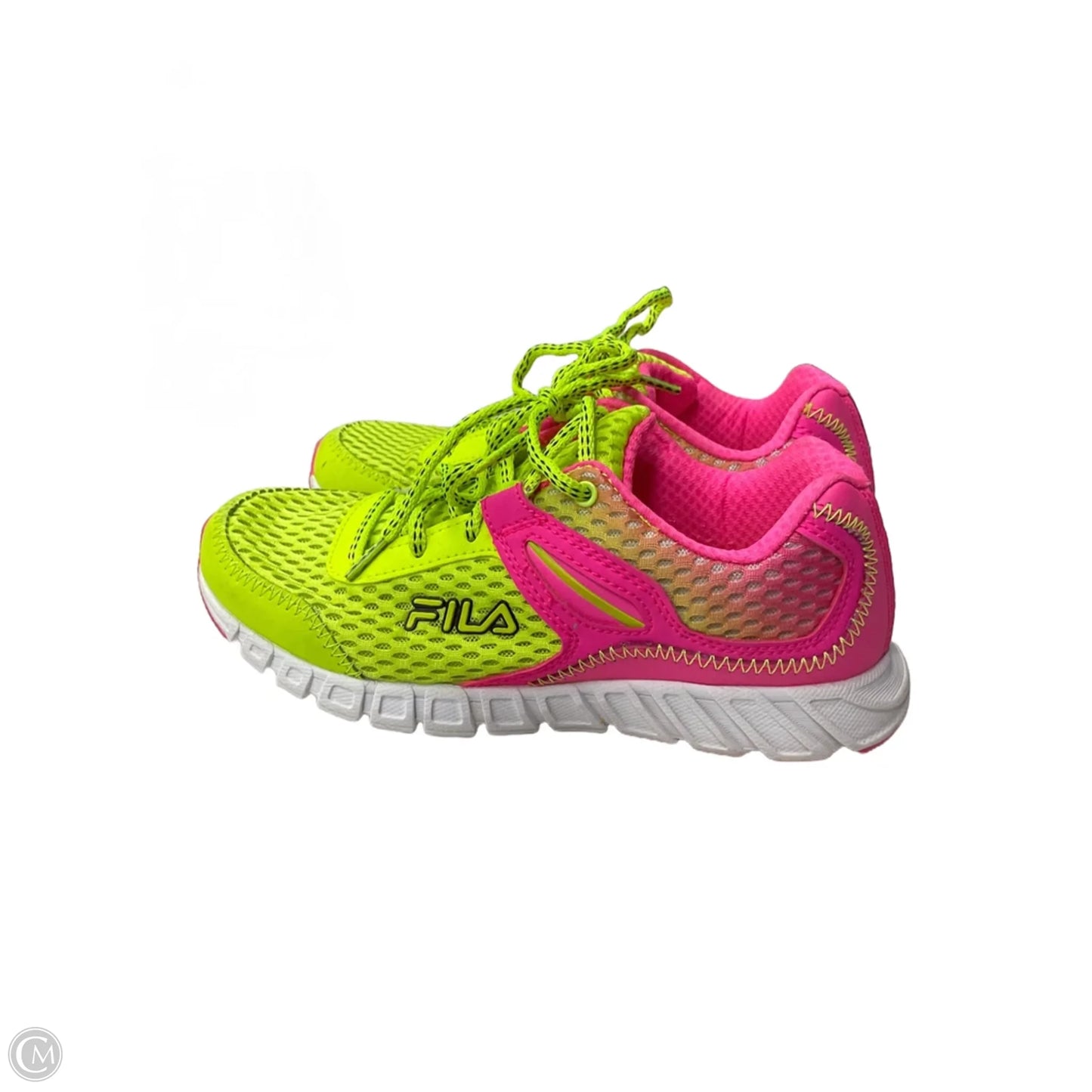 Shoes Athletic By Fila In Yellow, Size: 5