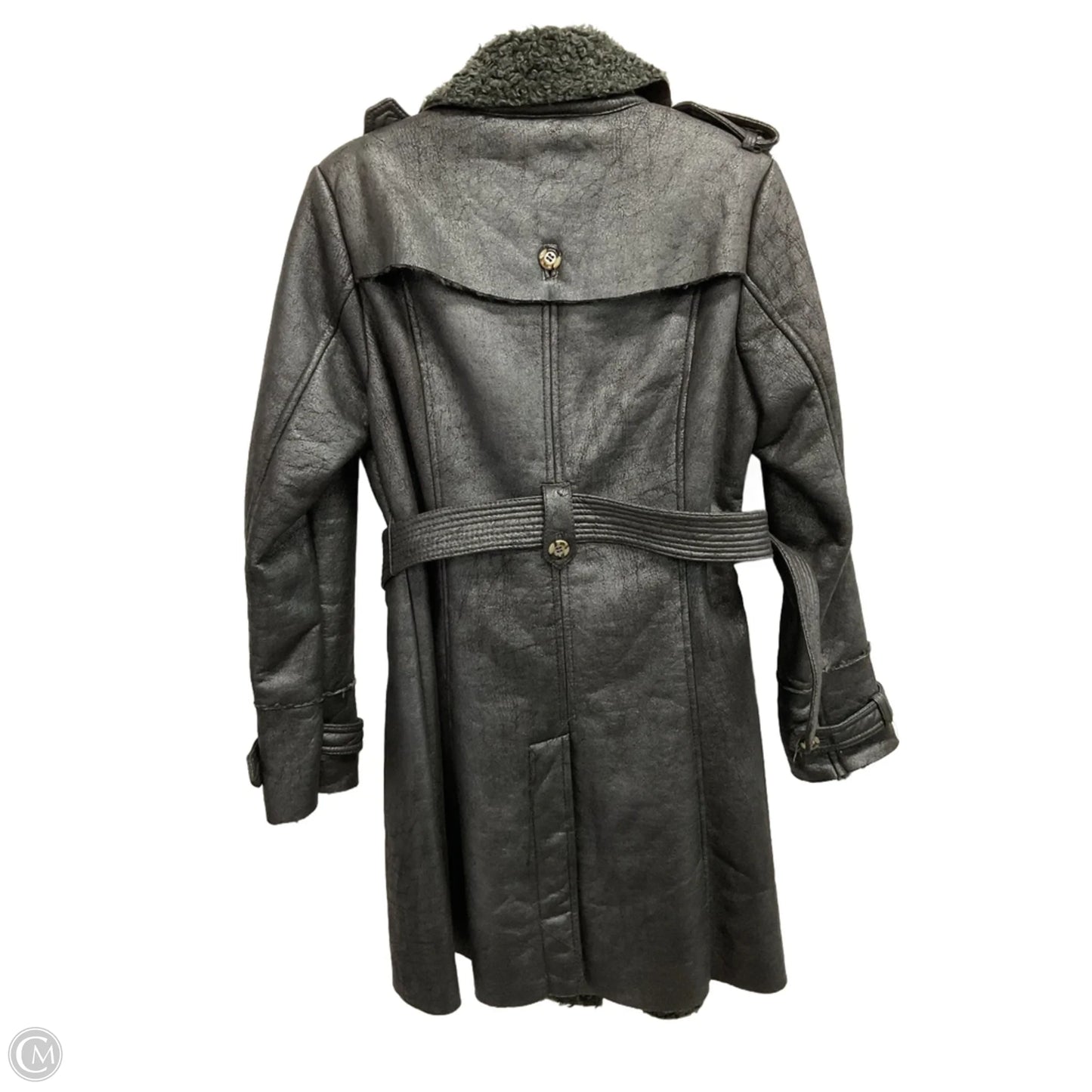 Coat Faux Fur & Sherpa By Black Rivet In Black, Size: L