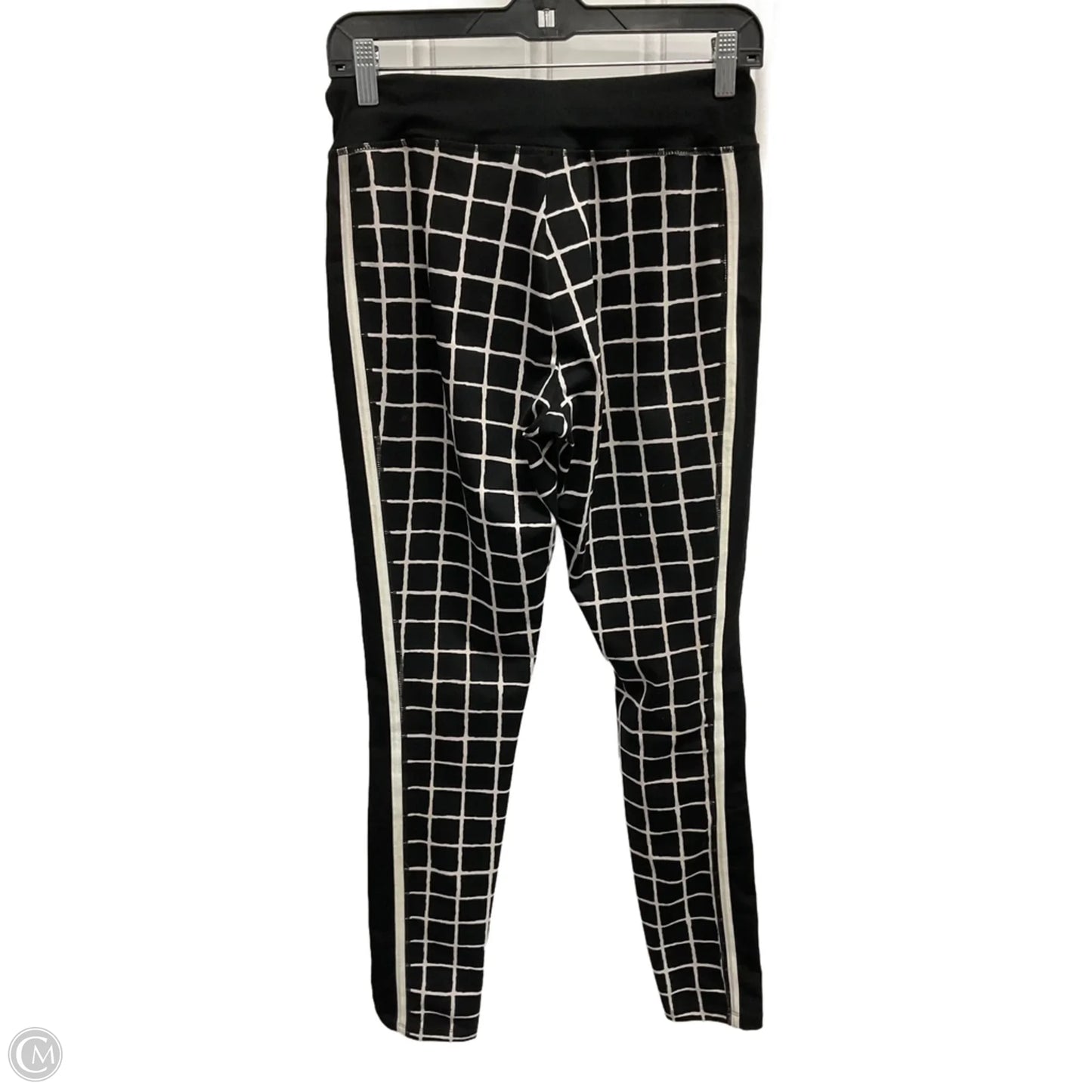 Athletic Pants By Chicos In Black & Cream, Size: Xs