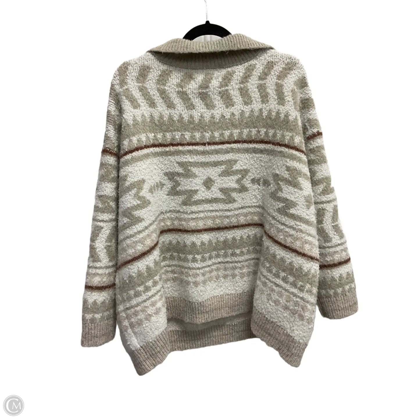 Sweater By Knox Rose In Beige, Size: 2x