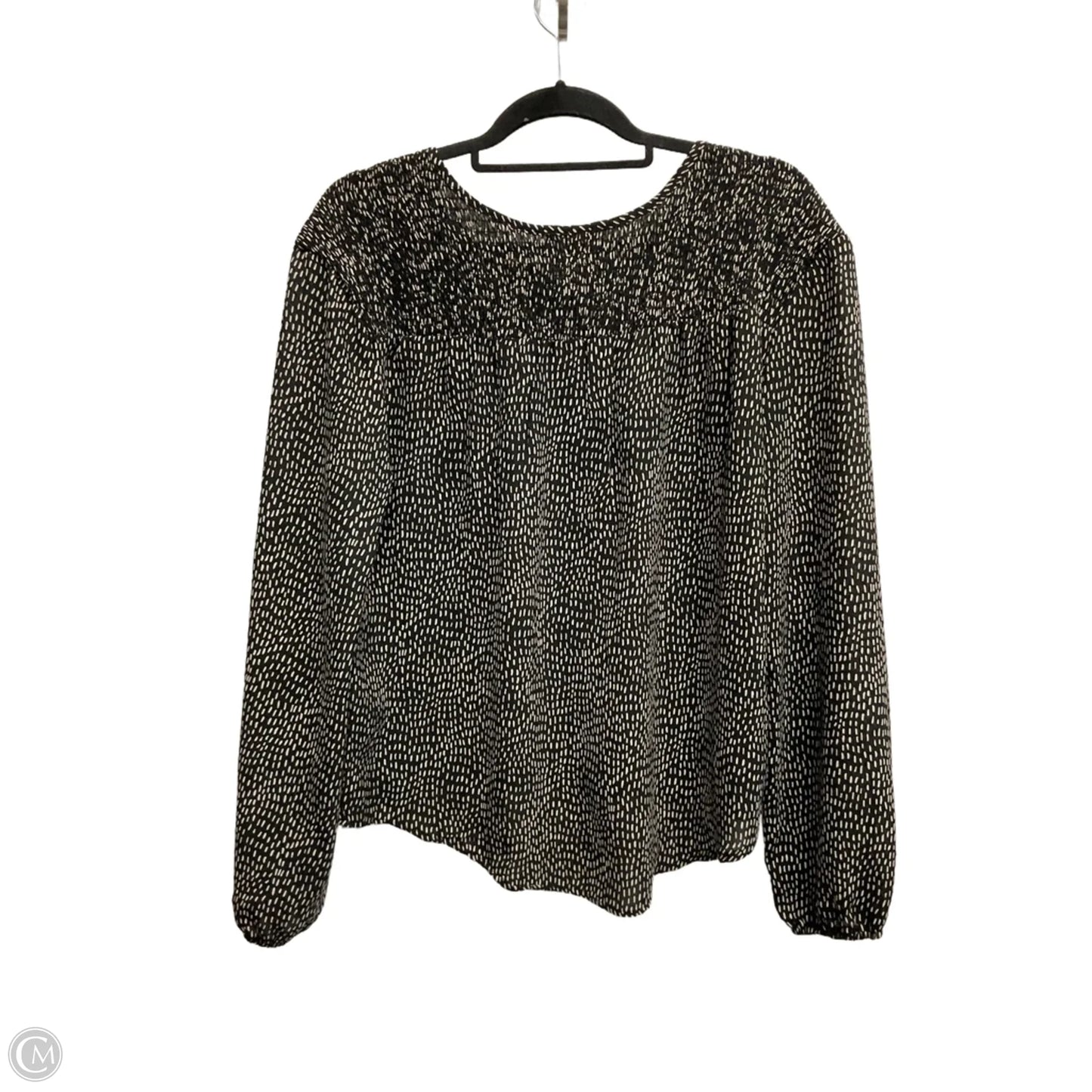 Blouse Long Sleeve By Everly In Black, Size: M