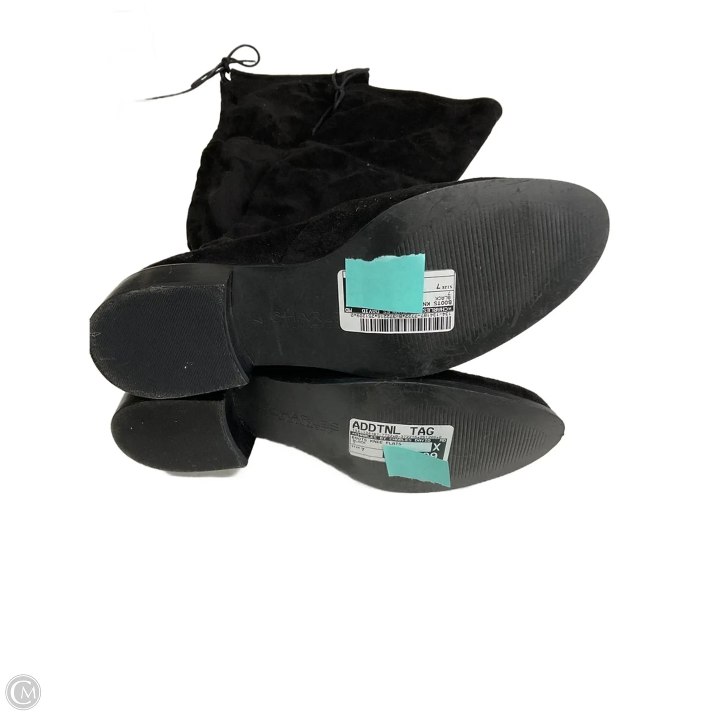 Boots Knee Flats By Charles By Charles David In Black, Size: 7