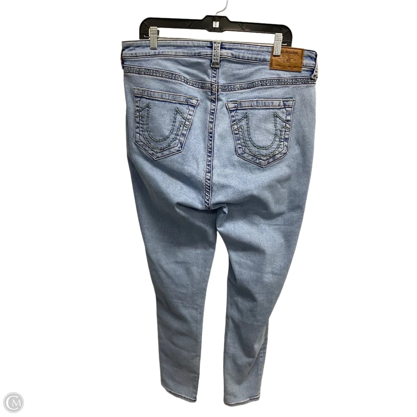 Jeans Skinny By True Religion In Blue, Size: 22