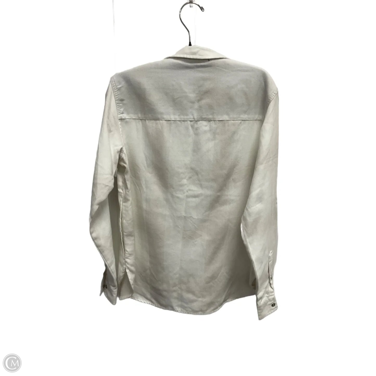 Blouse Long Sleeve By Jachs Girlfirend In White, Size: S