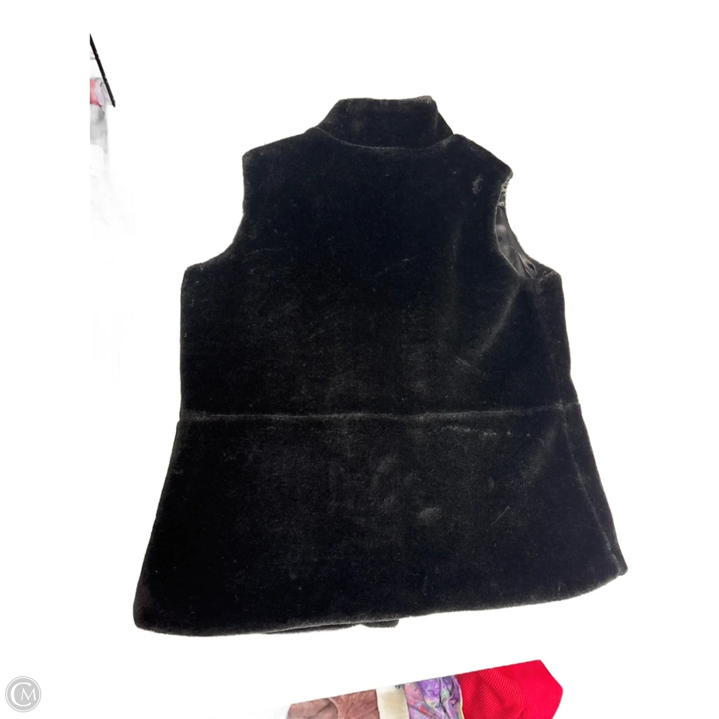 Vest Faux Fur & Sherpa By Talbots In Black, Size: Xl