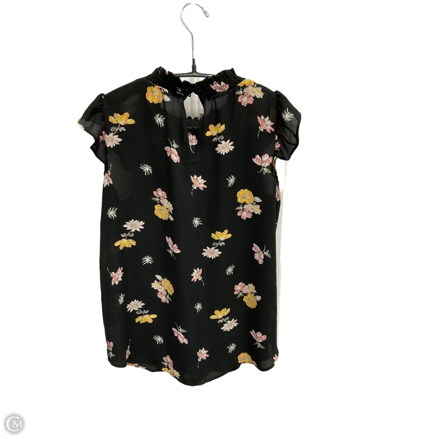 Top Short Sleeve By Loft In Floral Print, Size: Xs