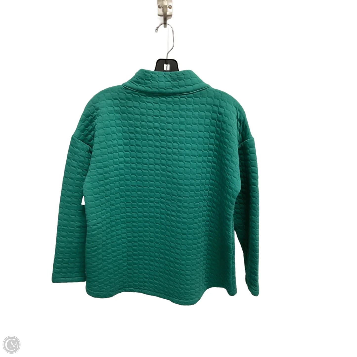 Sweatshirt Collar By Talbots In Aqua, Size: Mp