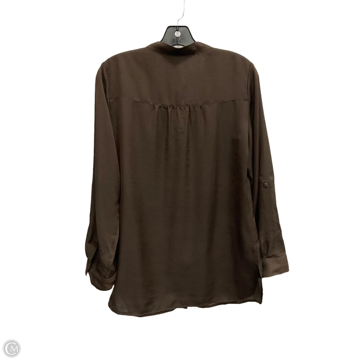 Blouse 3/4 Sleeve By Chicos In Brown, Size: Xs