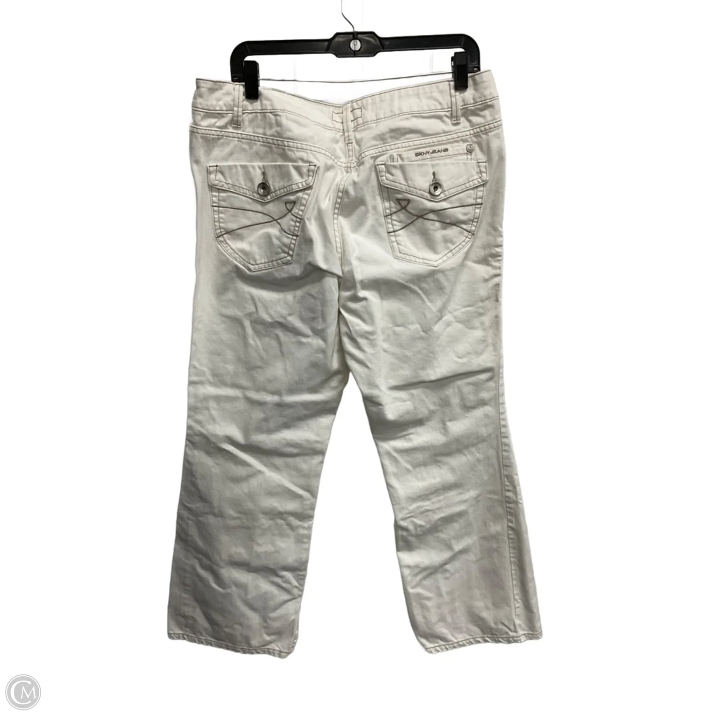 Jeans Boot Cut By Dkny In White, Size: 14