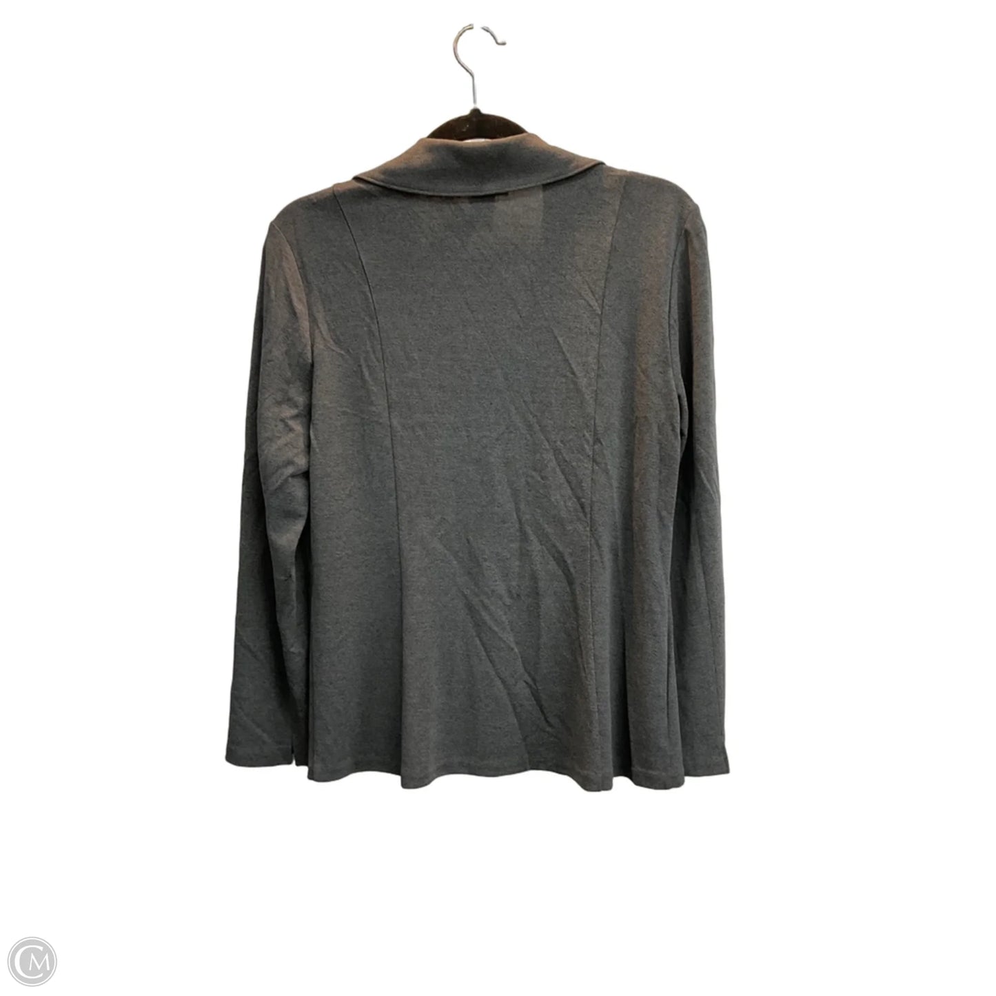Jacket Shirt By Talbots In Grey, Size: S