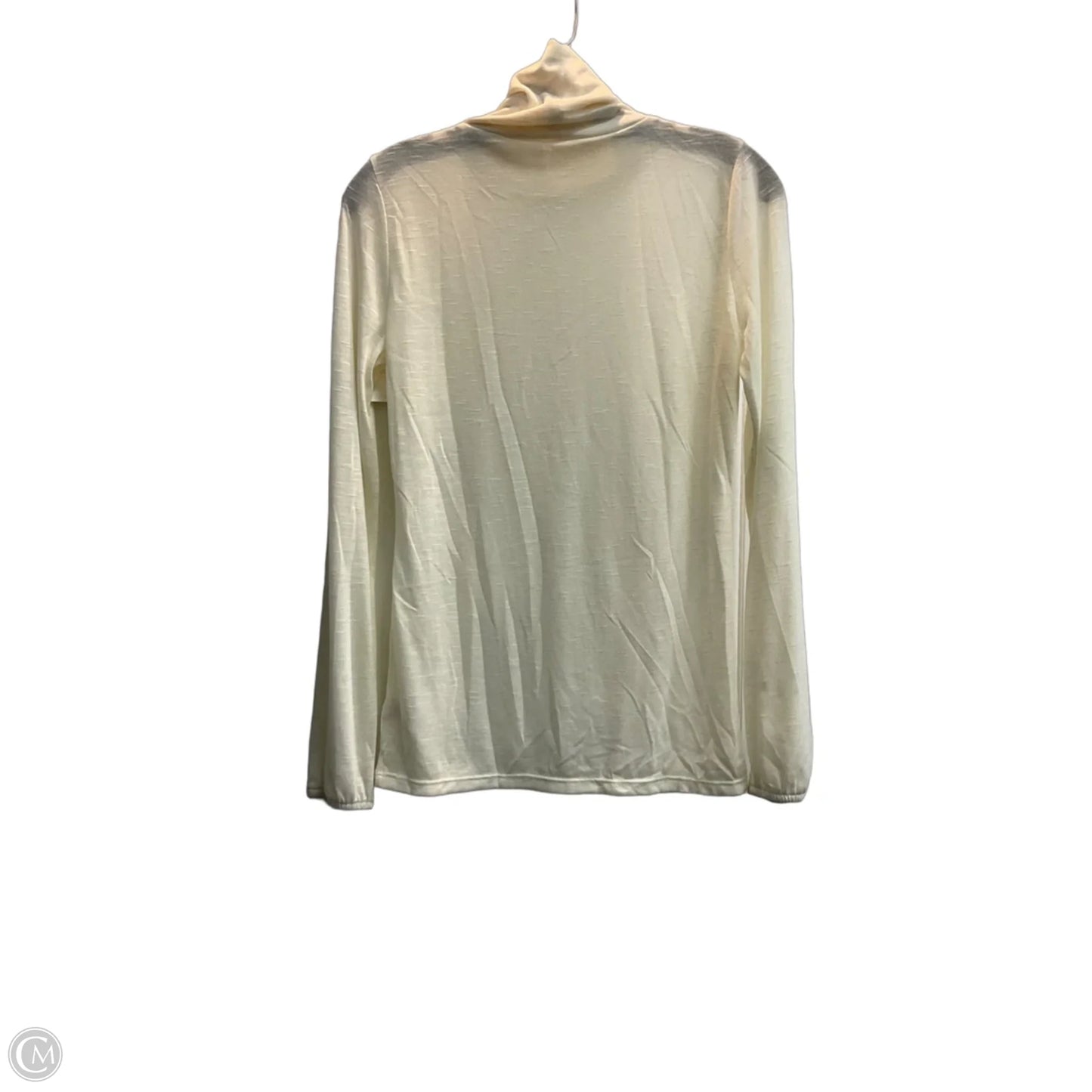 Top Long Sleeve By Dkny In Beige, Size: M