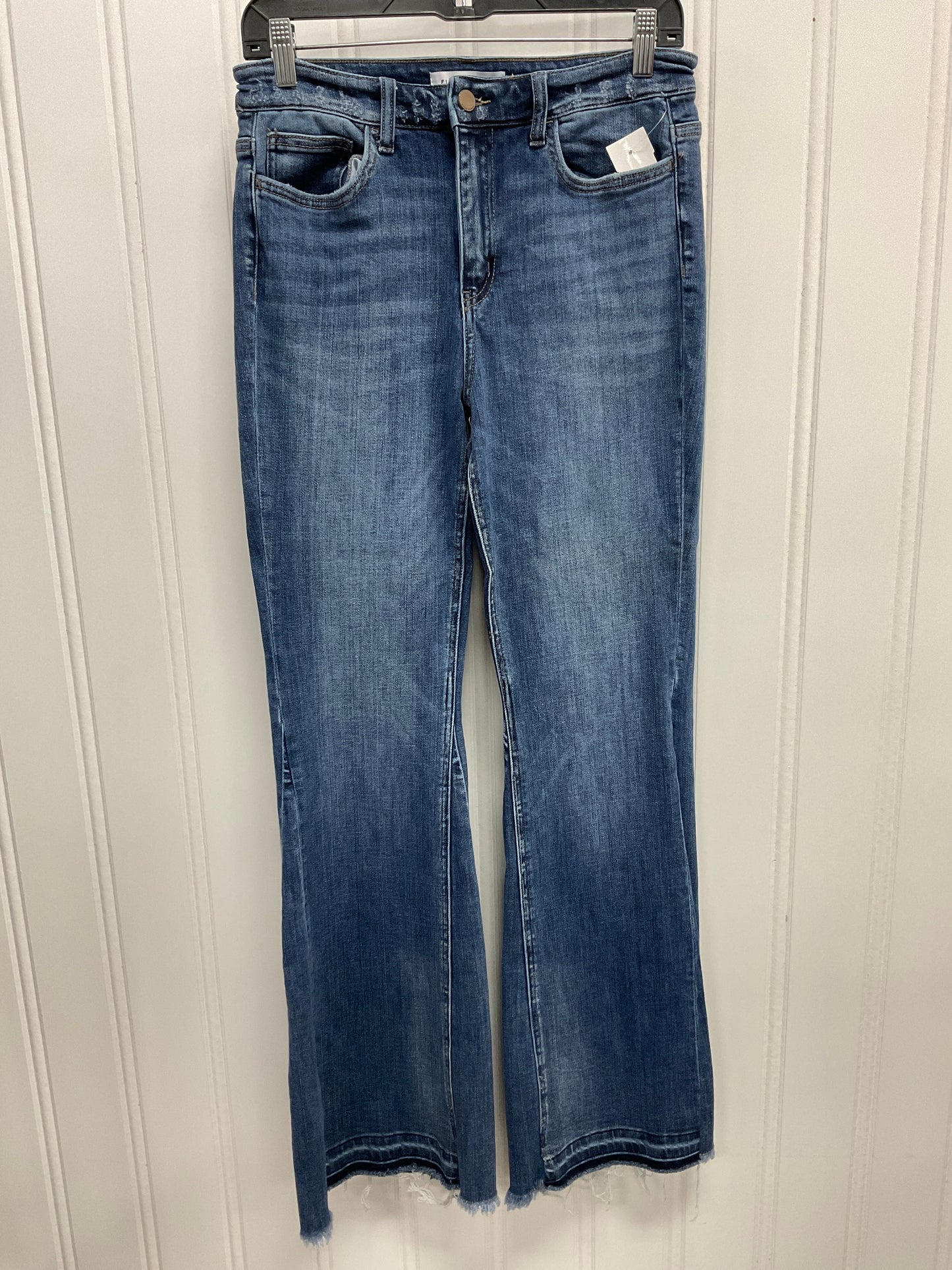 Jeans Flared By Flying Monkey In Blue Denim, Size:8