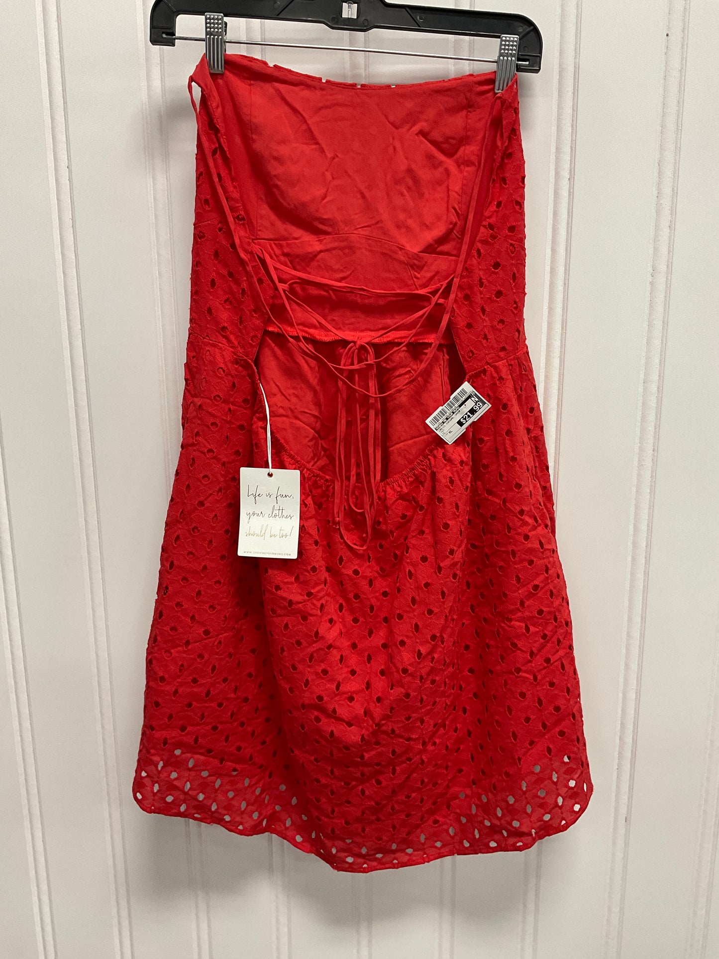 Dress Casual Short By Show Me Your Mumu In Red, Size:Xl