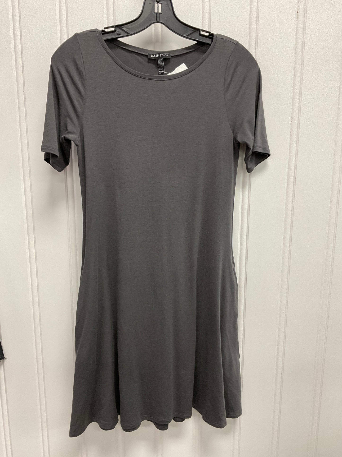 Dress Casual Midi By Eileen Fisher In Grey, Size:Sp