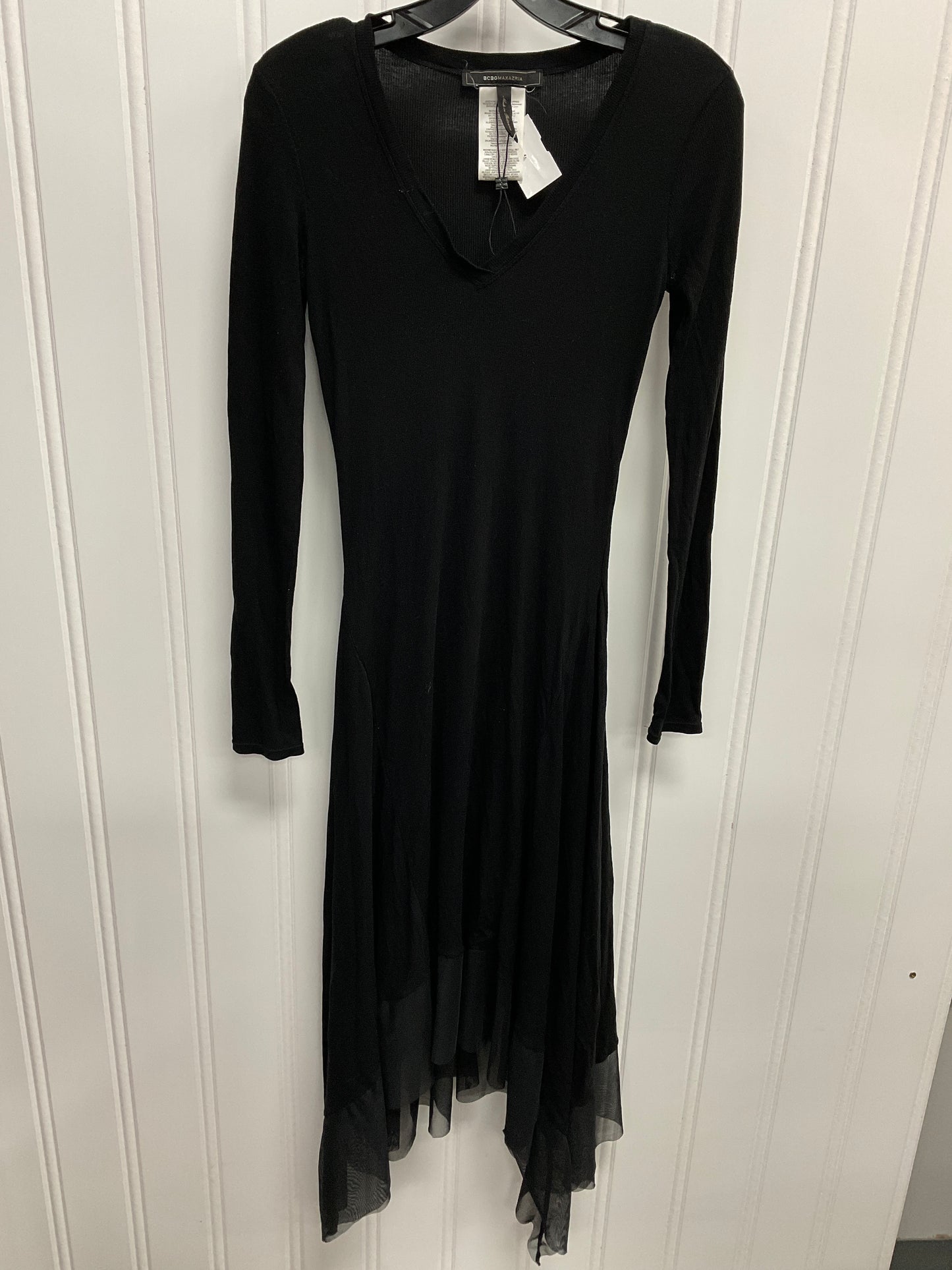 Dress Casual Maxi By Bcbgmaxazria In Black, Size:S